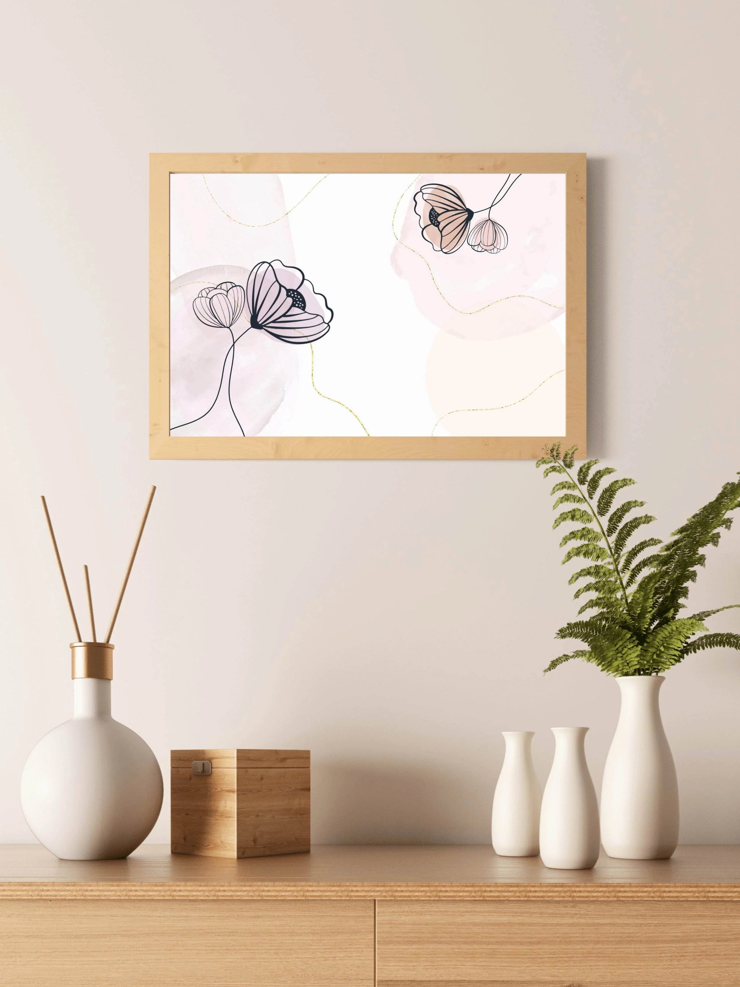 Beautiful Llily Flowers Wall Art - beink online art store