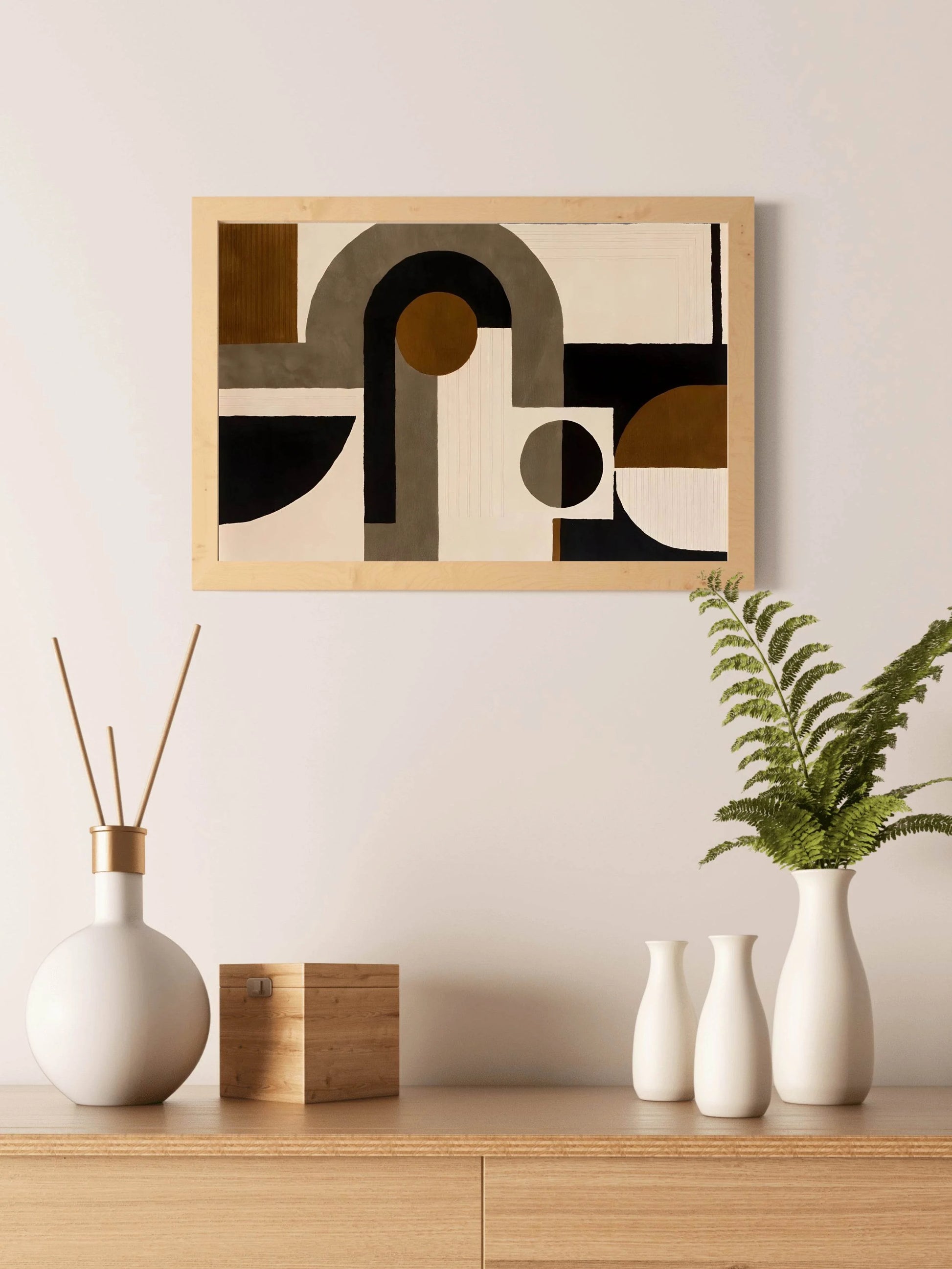 Geometric Harmony Modern Wall Art - beink online art store