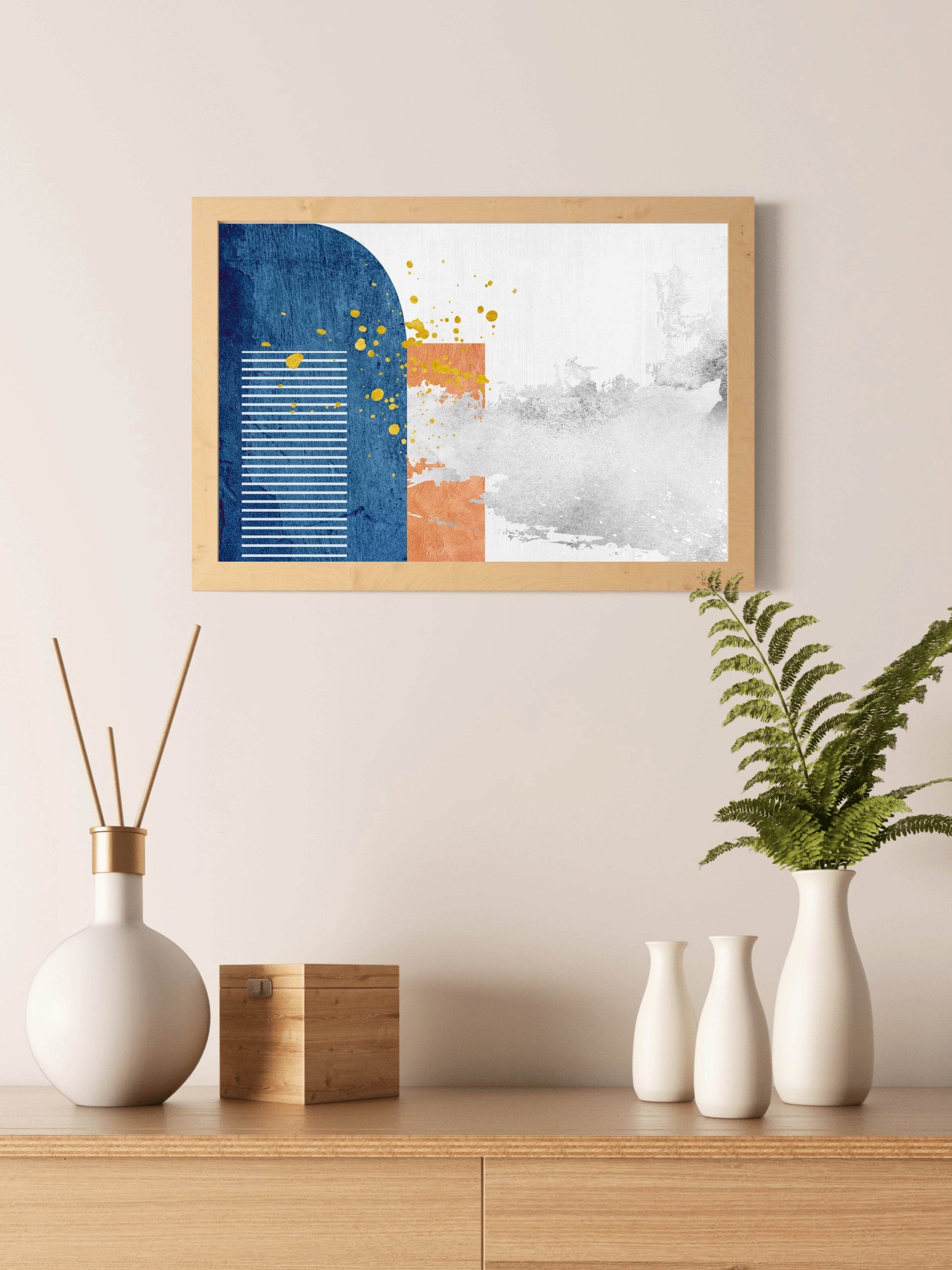 Geometric Shape Abstract Wall Art - beink online art store