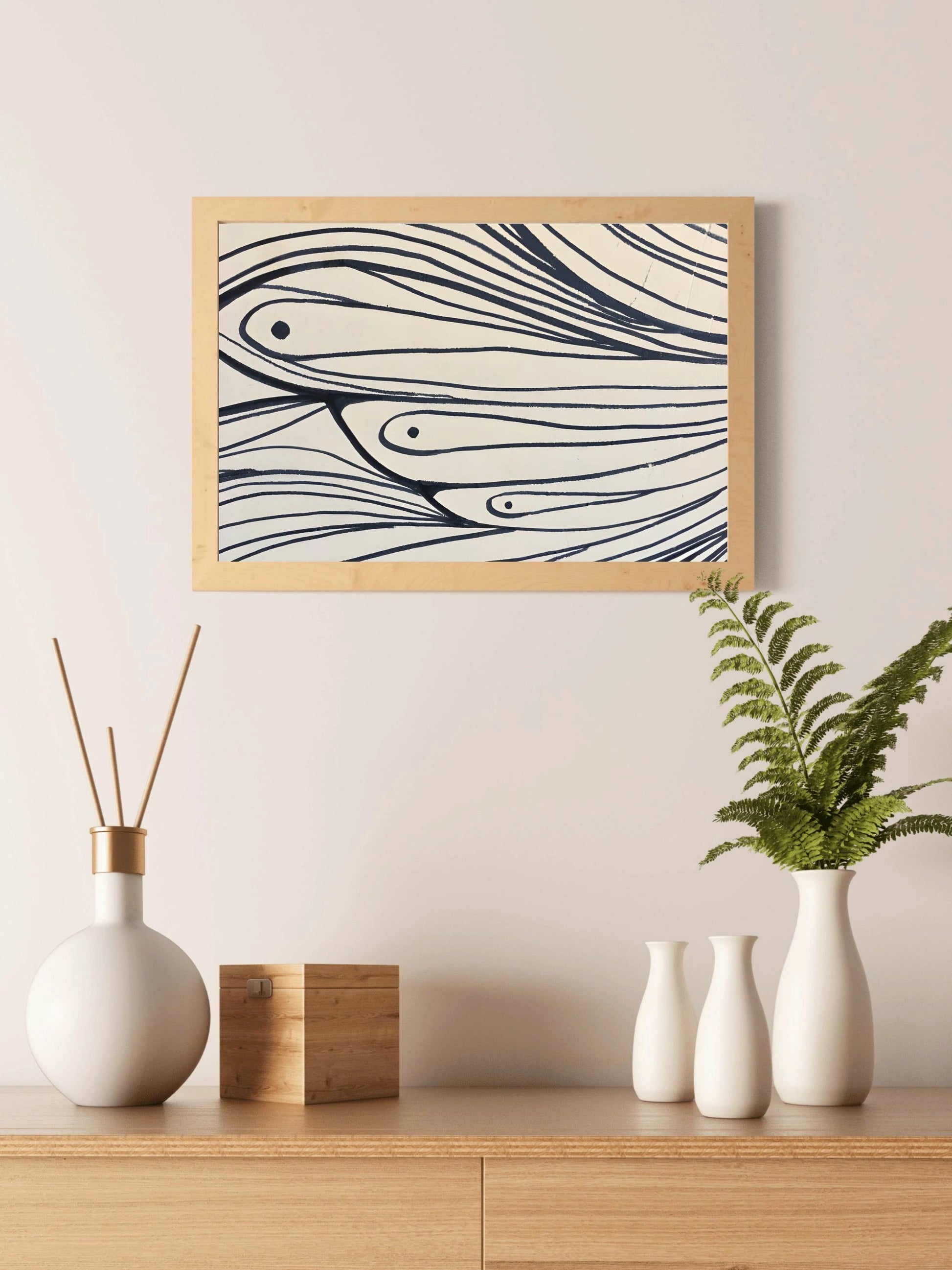 Ocean Currents Modern Wall Art - beink online art store