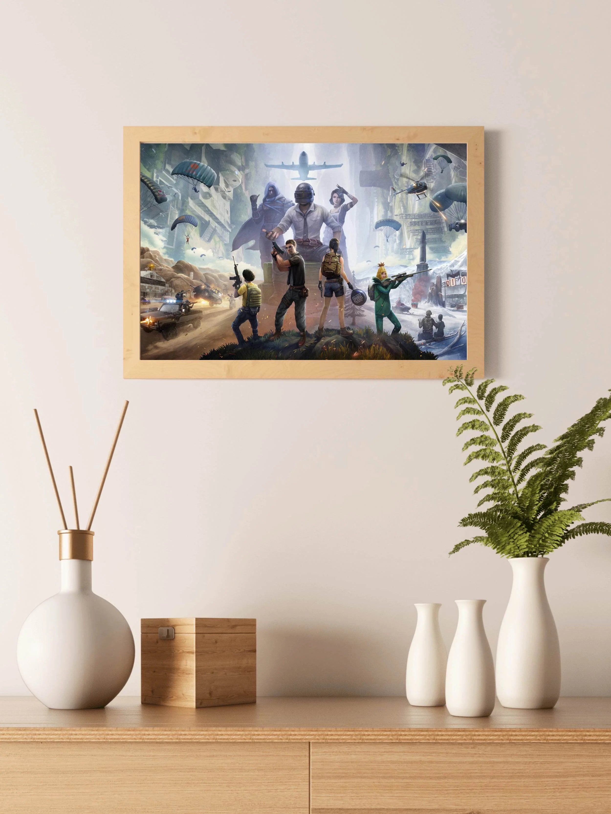PUBG Battleground Gaming Wall Art - beink online art store