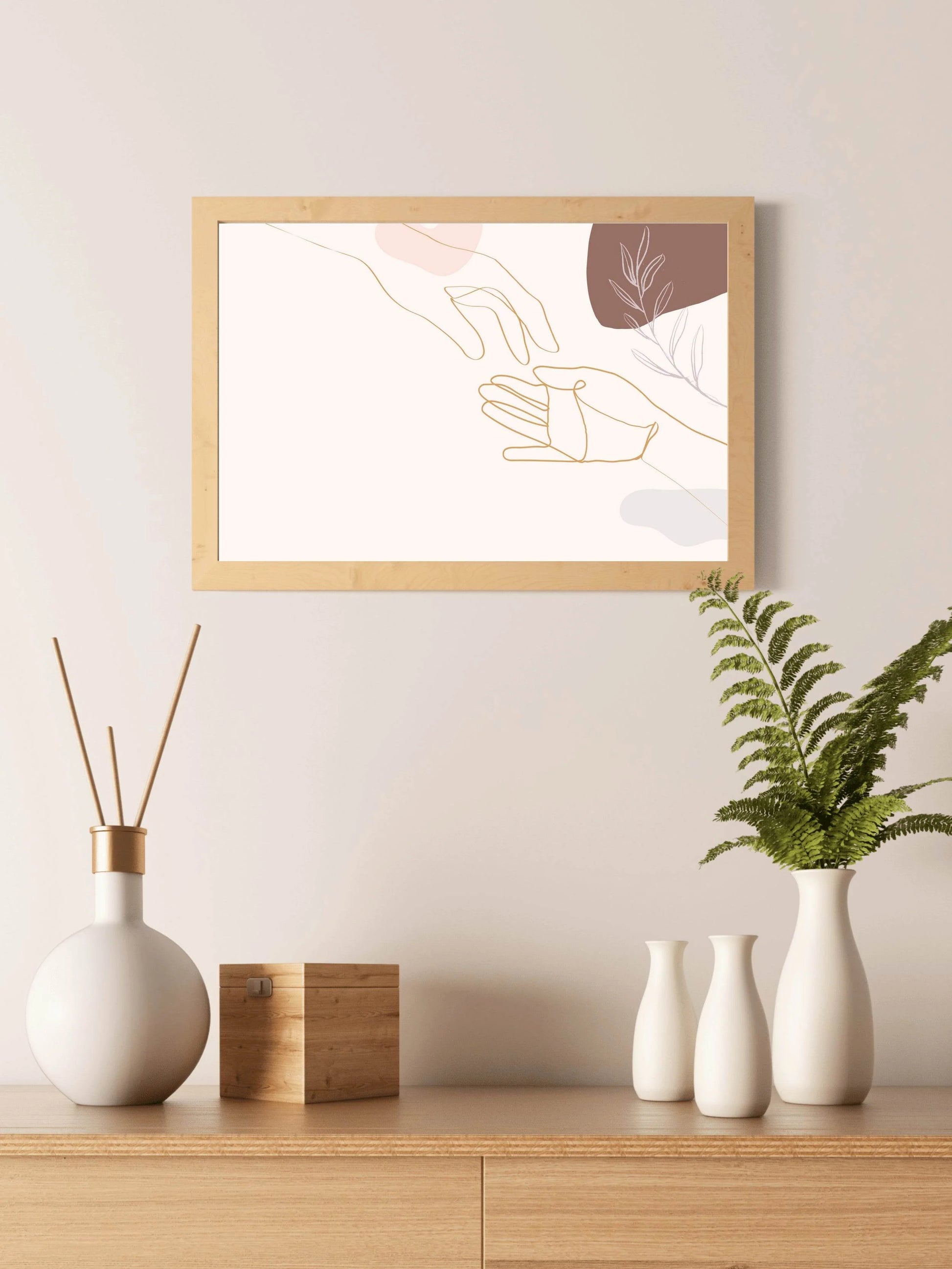Hand in Hand Design Wall Art - beink online art store