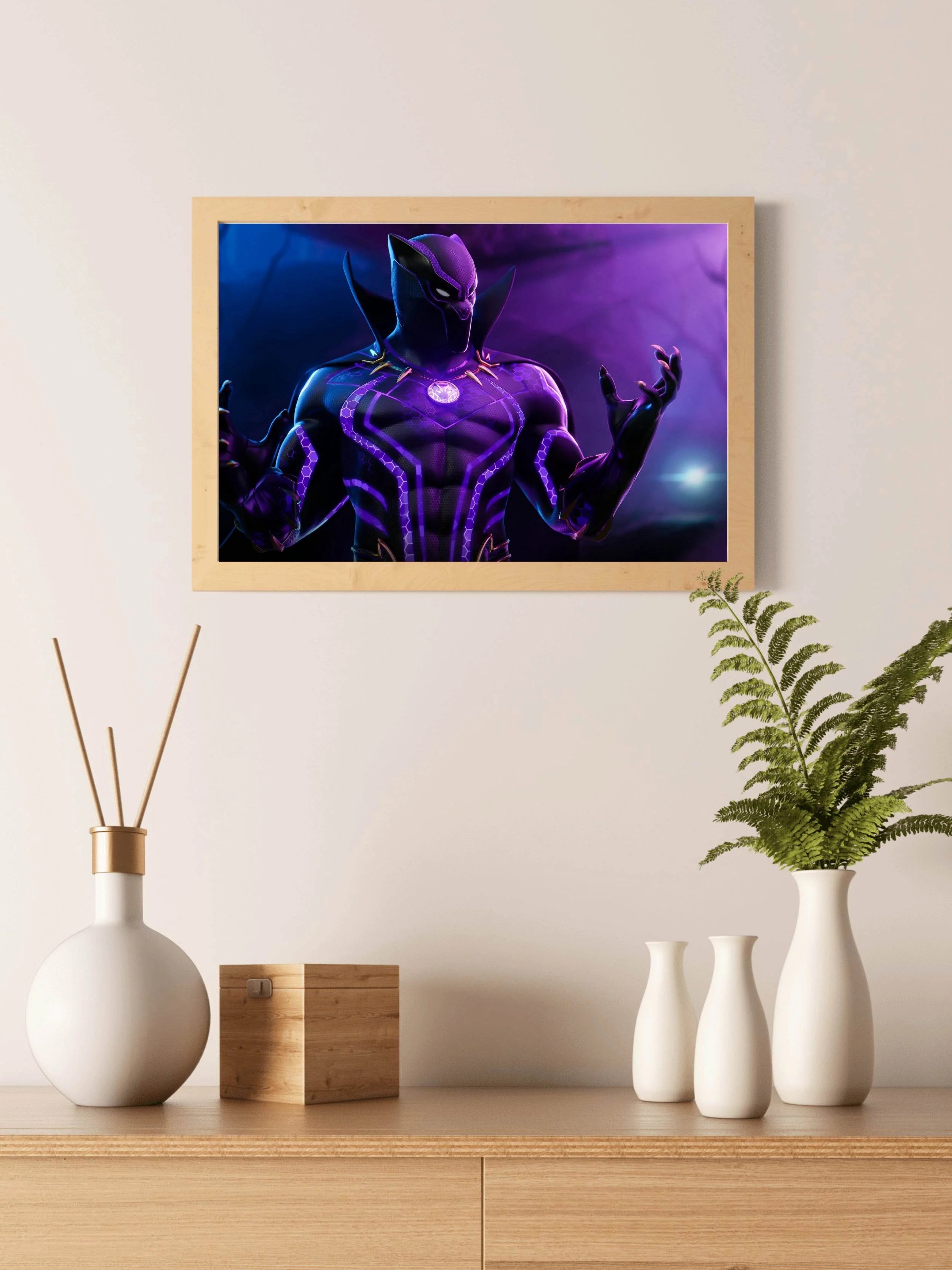 Black Panter Gaming Wall Art - beink online art store