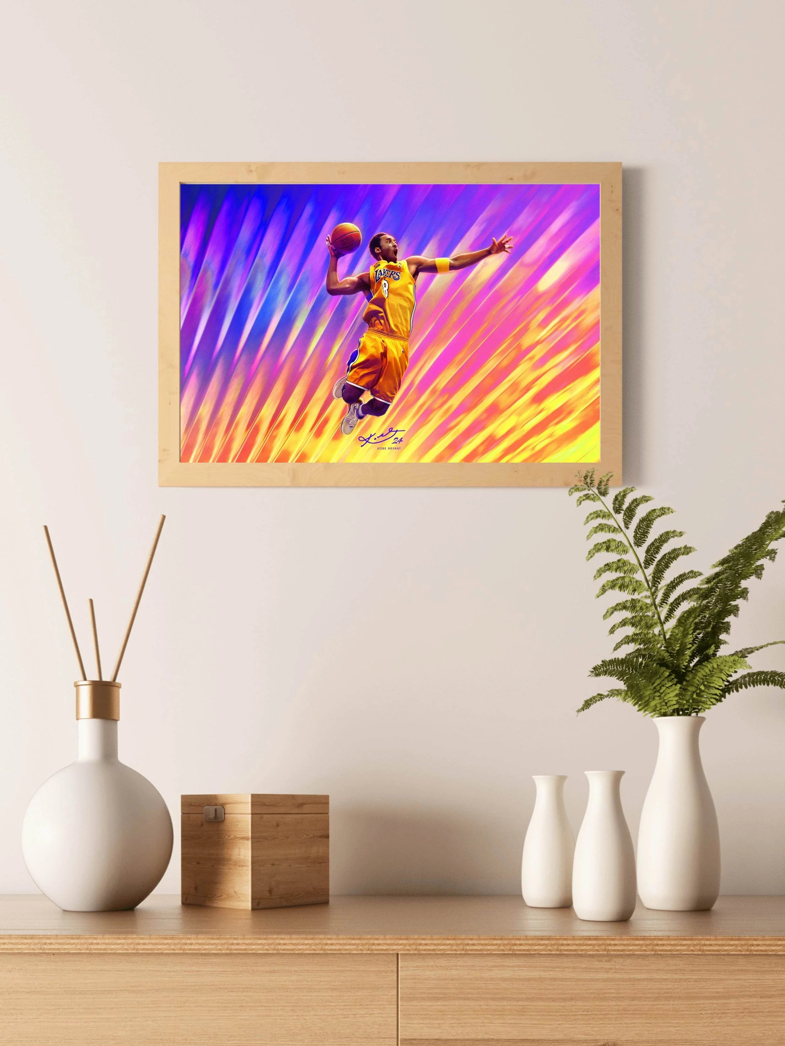 Kobe Bryant NBA 2K24 Gaming Wall Art - beink online art store