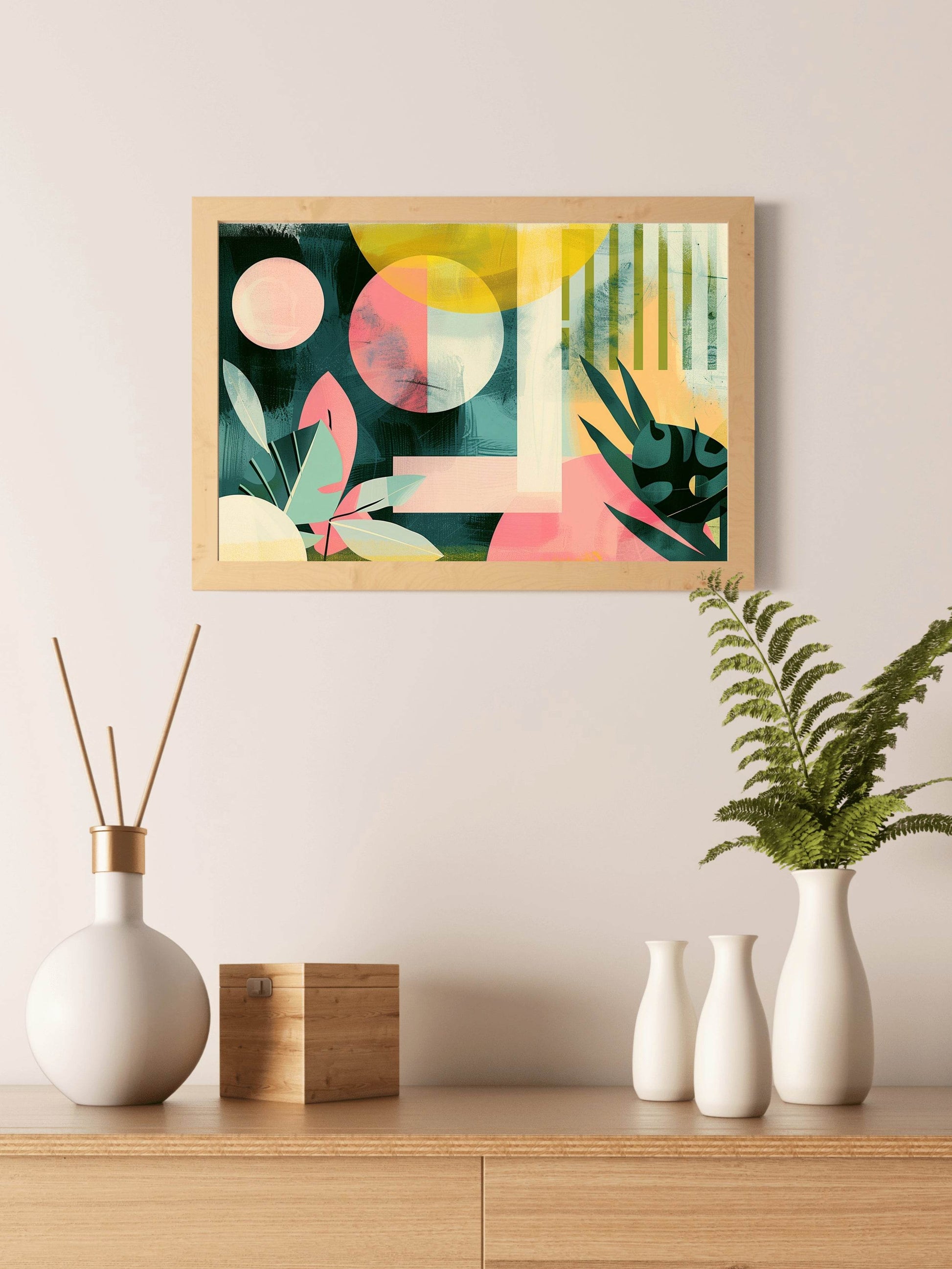 Abstract Art With a Variety of Shapes and Colors - beink online art store