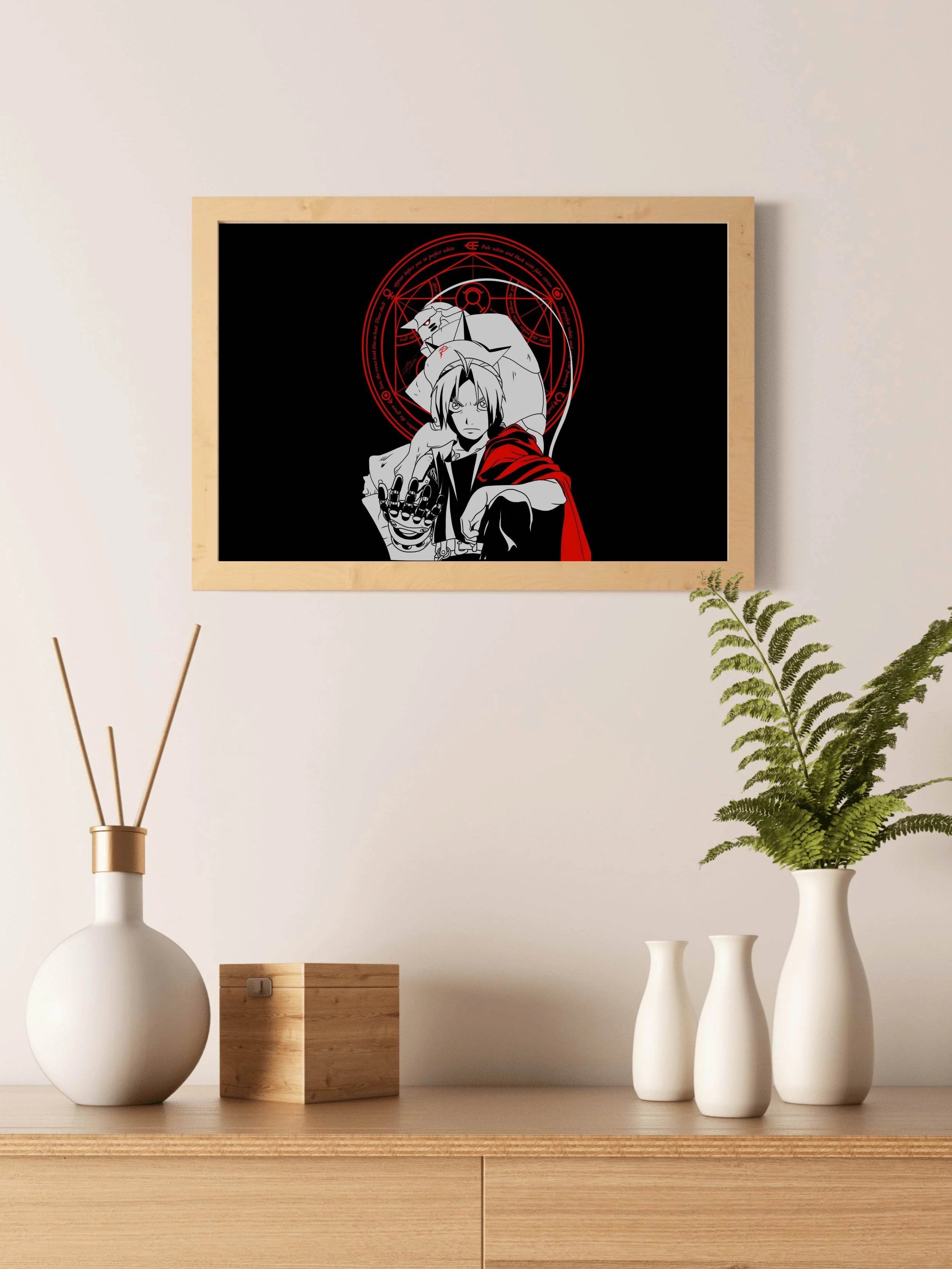 Edward Elric Amoled Anime Wall Art - beink online art store