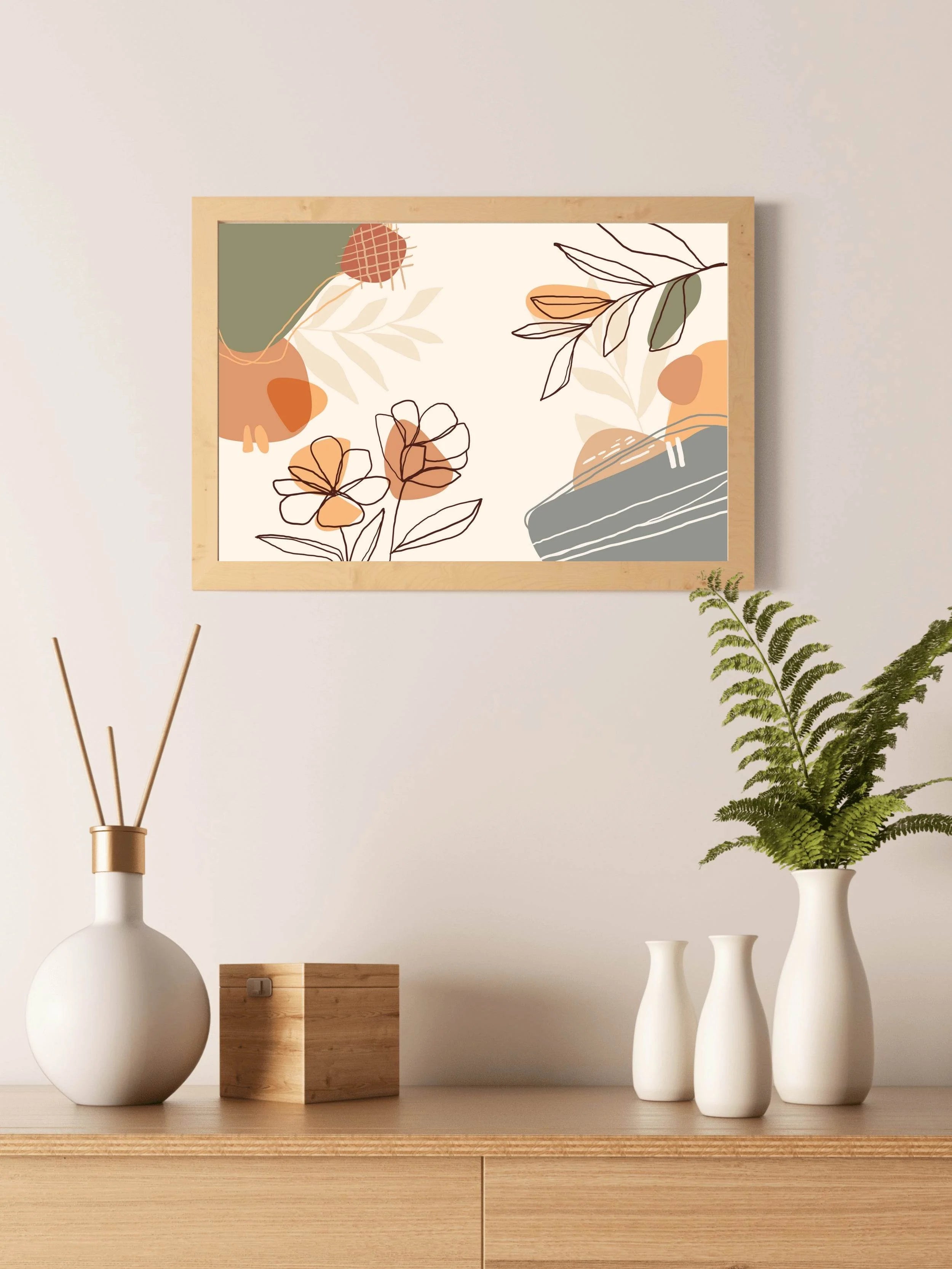 Leaves Forest Plants Wall Art - beink online art store