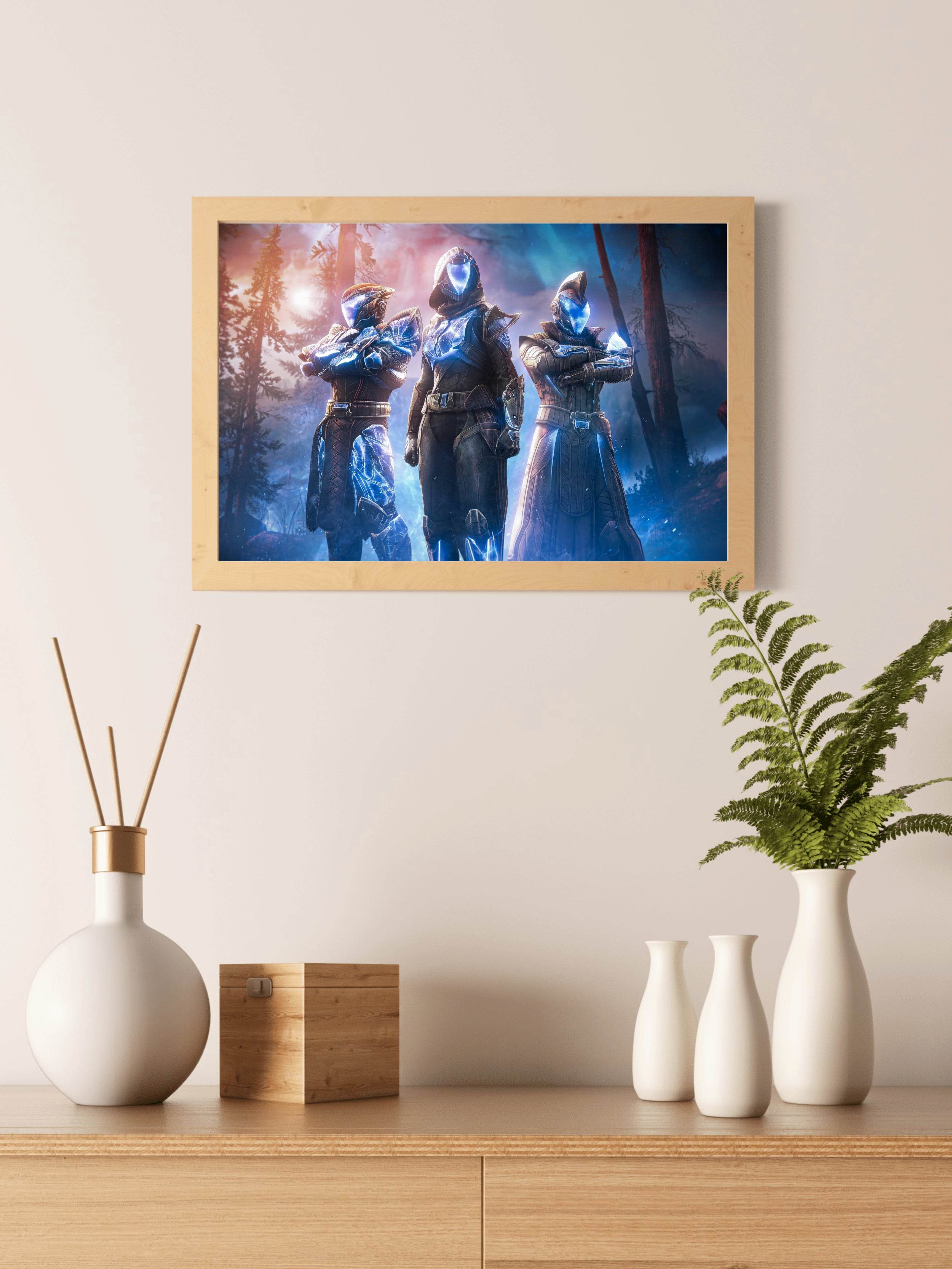 Destiny 2 Arc Hunter Armor Gaming Wall Art - beink online art store