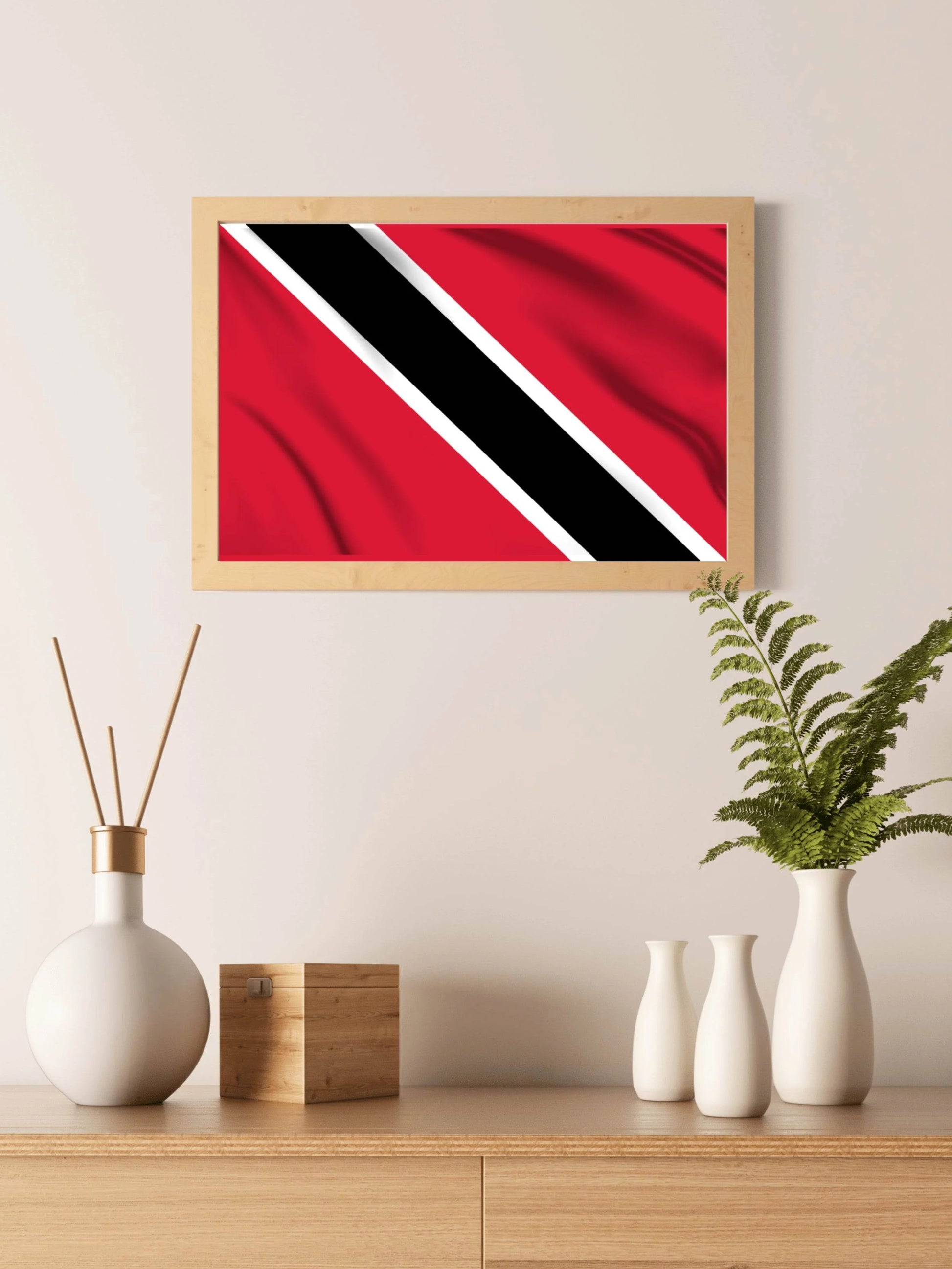 Trinidad and Tobago National Flag Wall Art - beink online art store