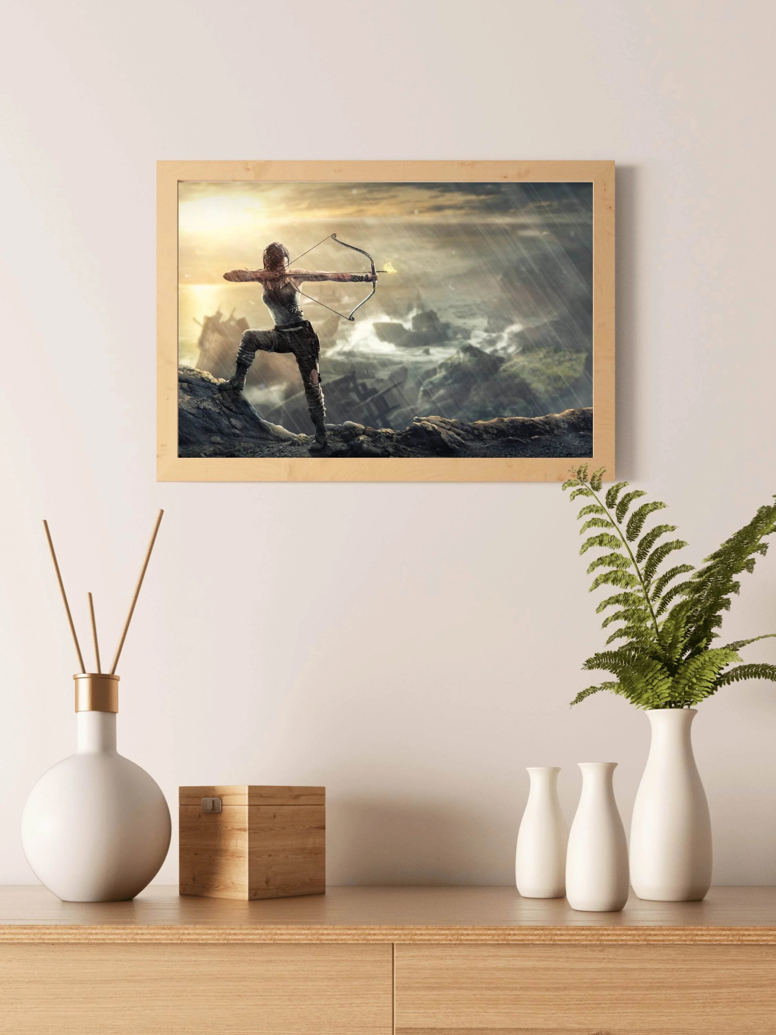 Lara Croft Tomb Raider Gaming Wall Art - beink online art store