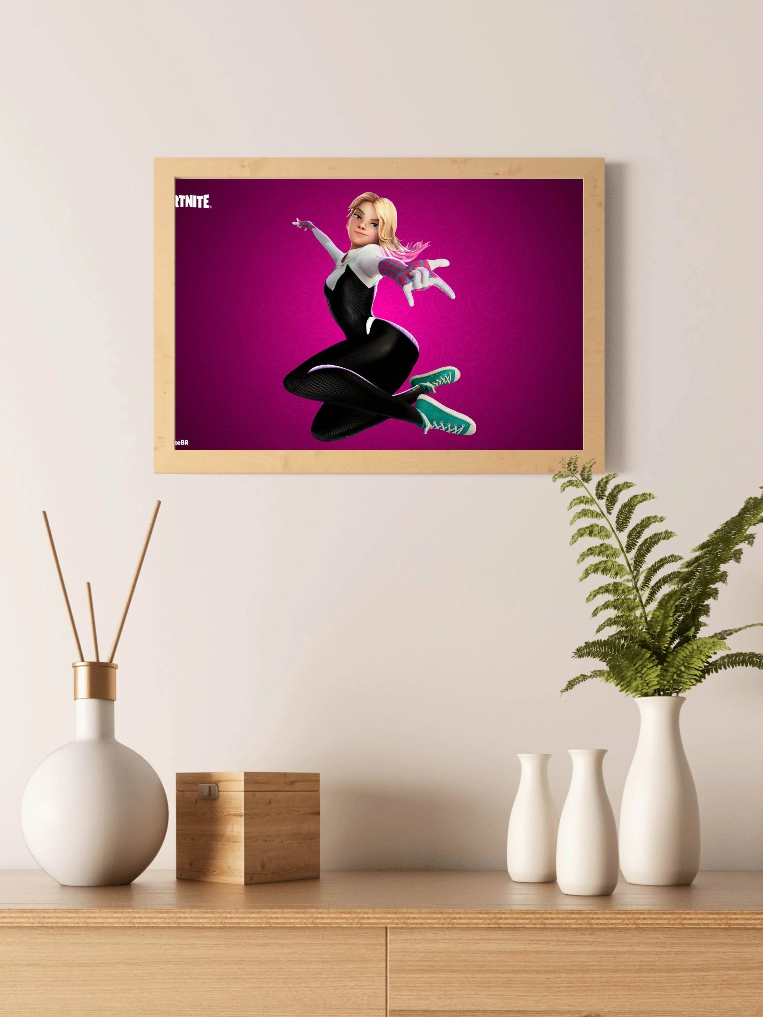Fortnite Gwen Stacy Gaming Wall Art - beink online art store