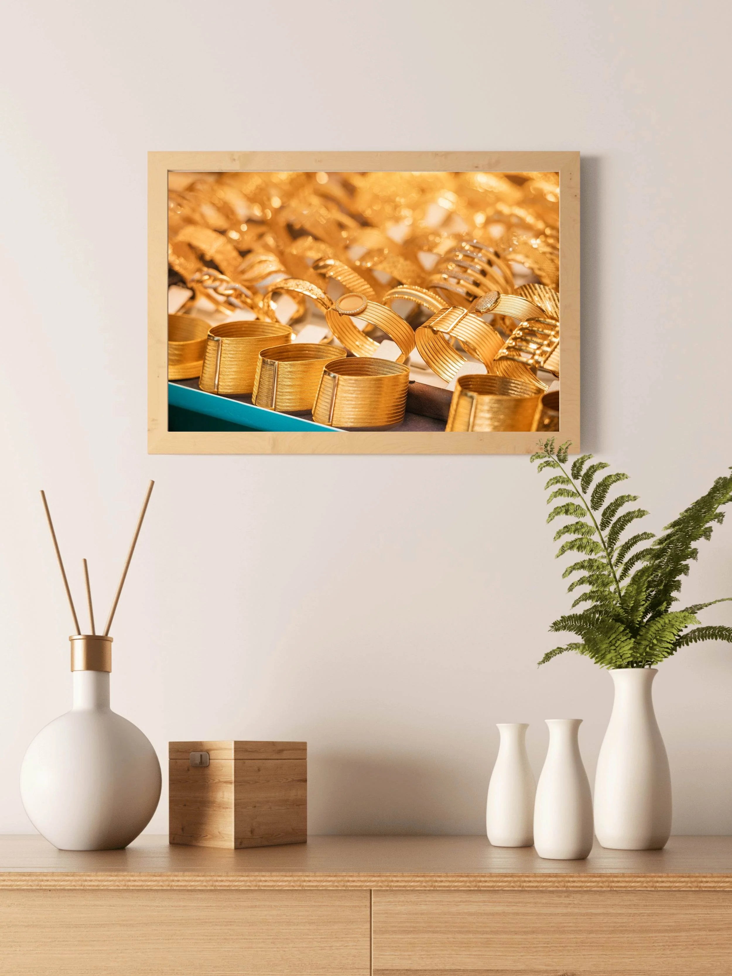 Rings of Gold Wall Art - beink online art store