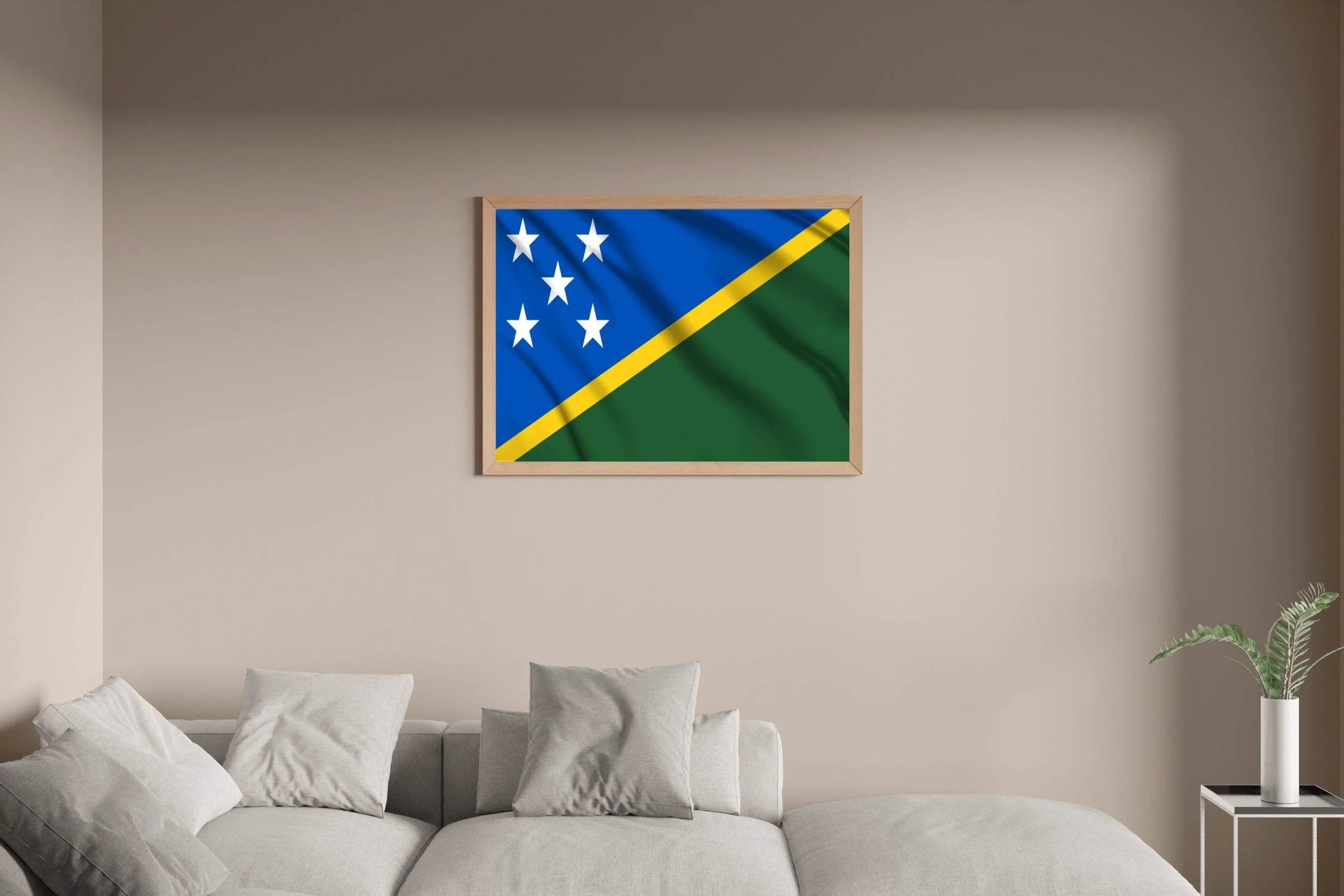 Solomon Islands National Flag Wall Art - beink online art store