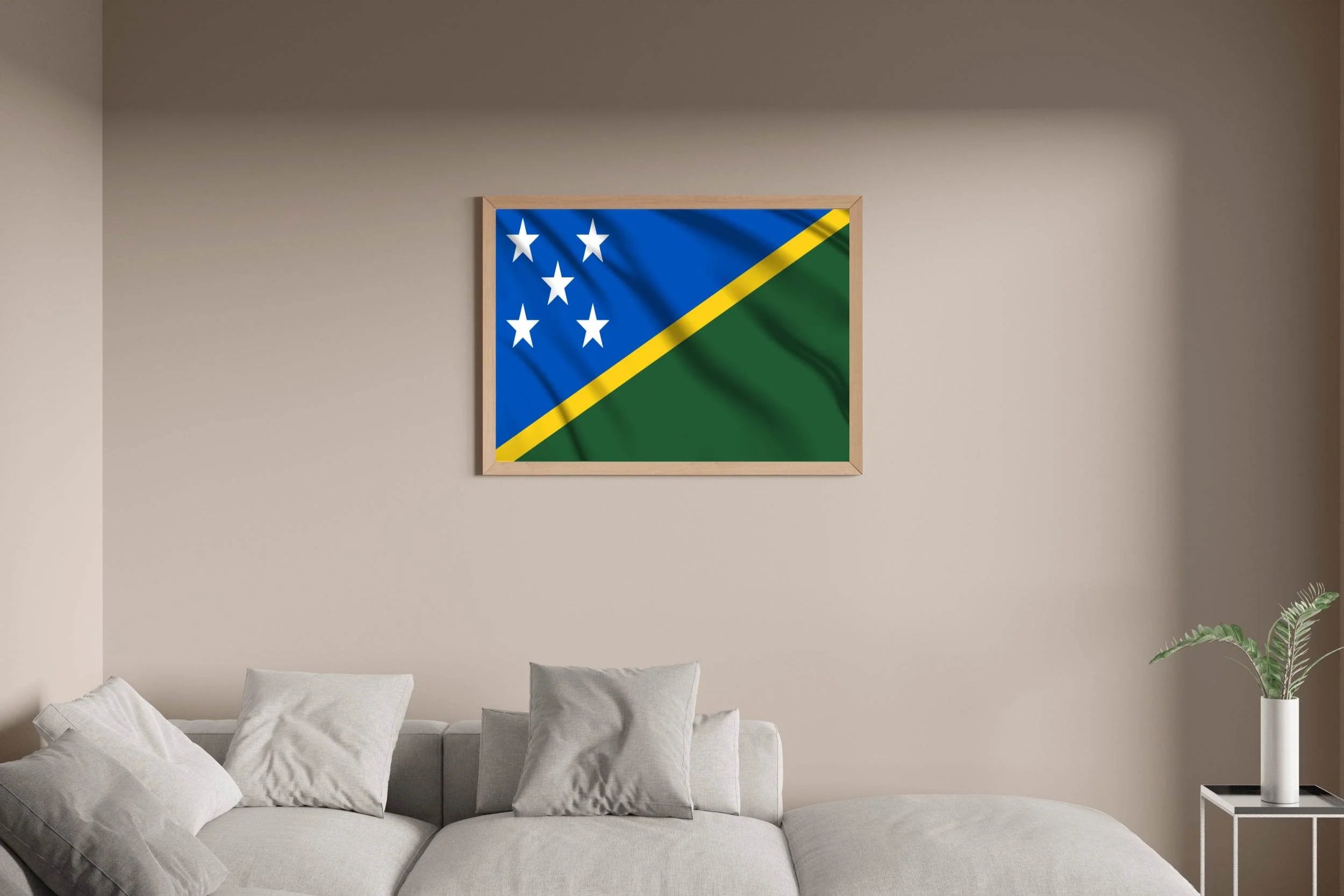 Solomon Islands National Flag Wall Art - beink online art store