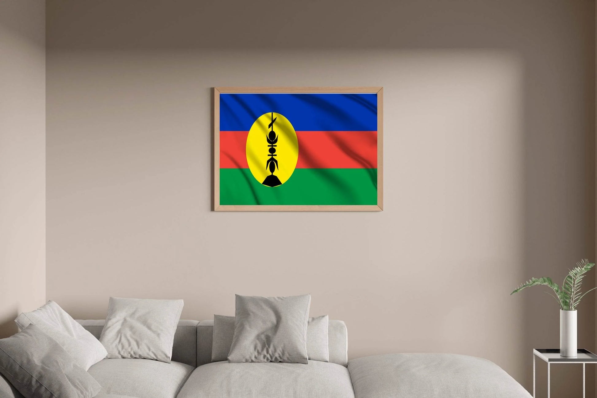 New Caledonia National Flag Wall Art - beink online art store