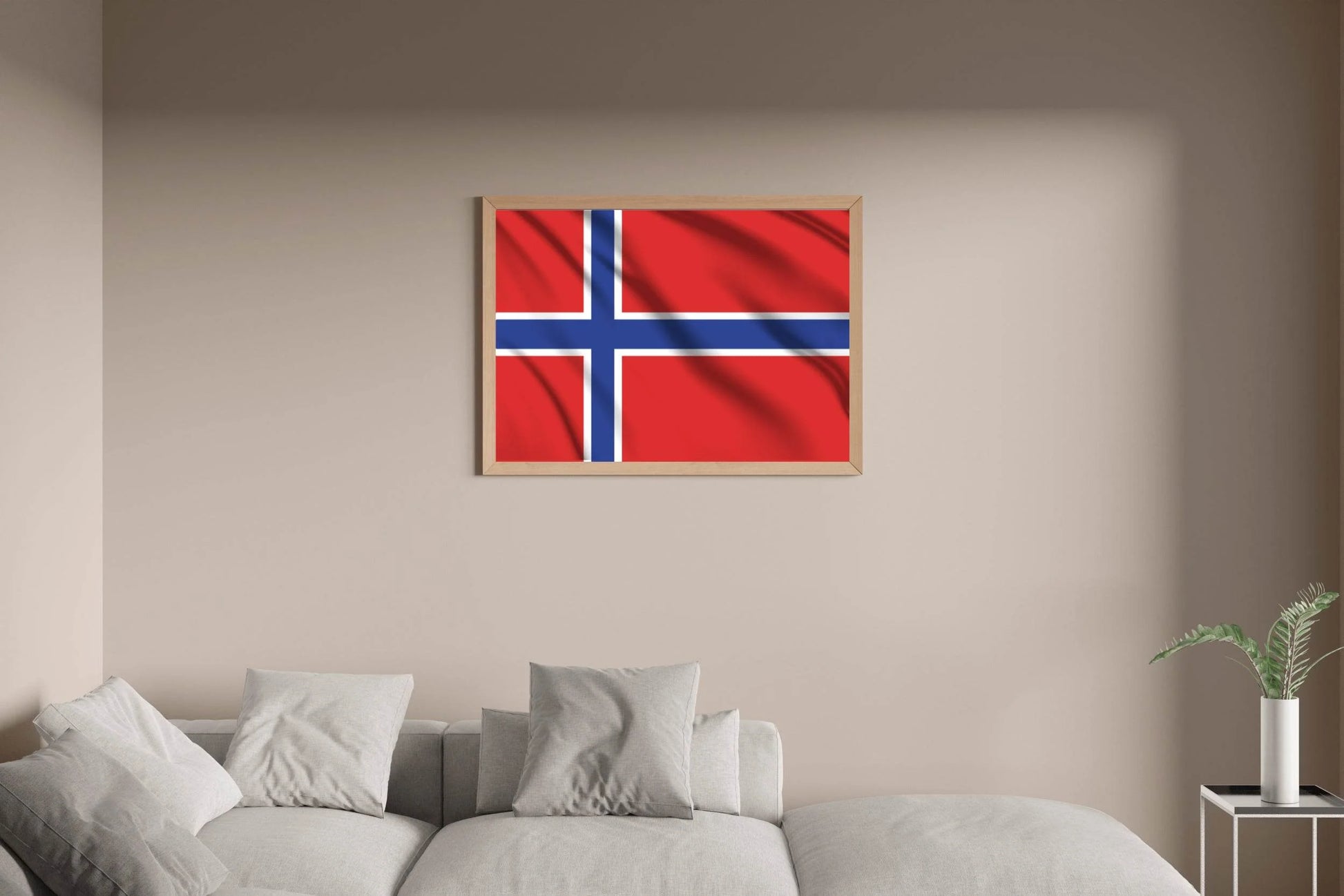 Norway National Flag Wall Art - beink online art store