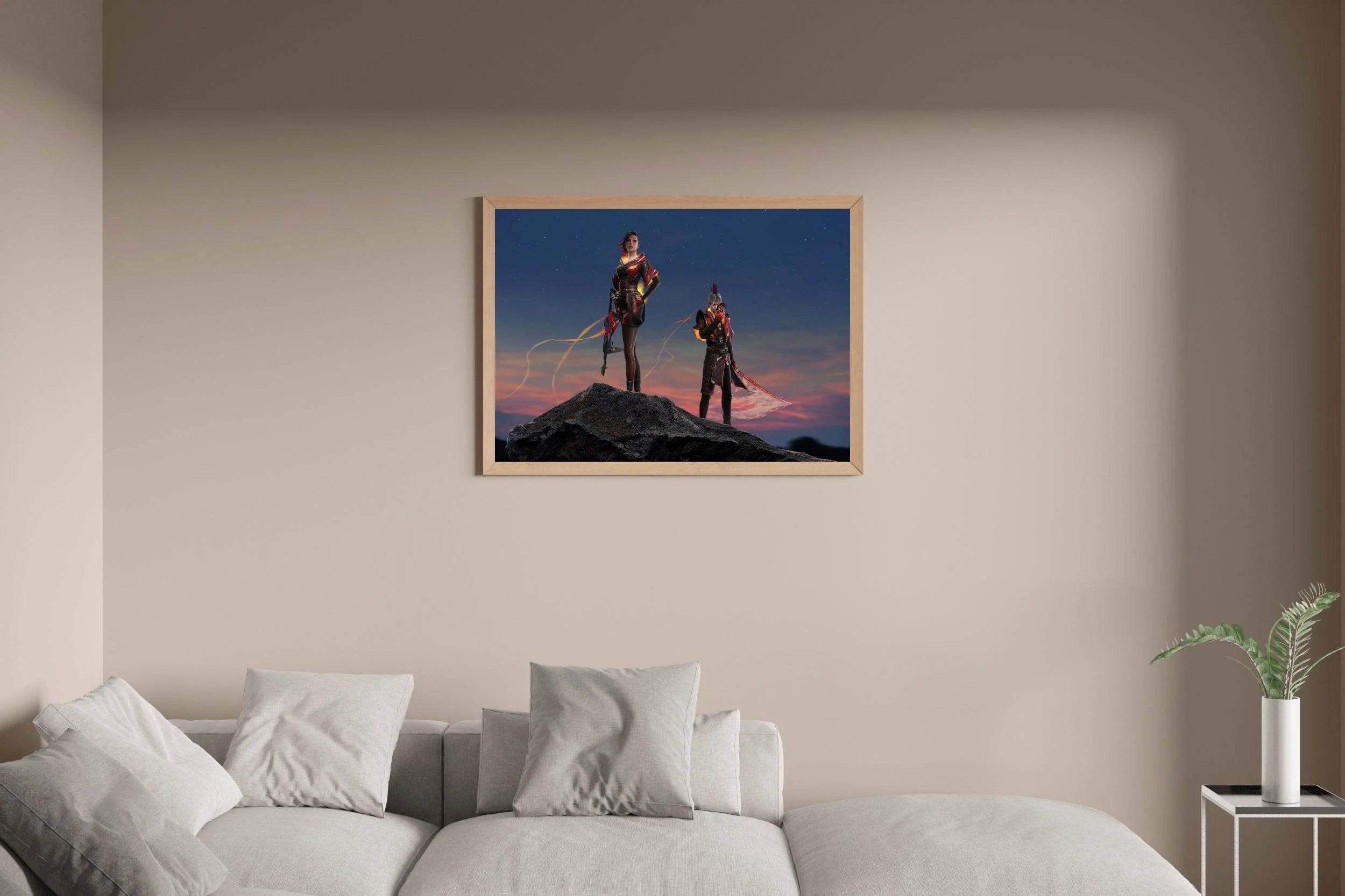 Ronin The Green Garena Free Fire Gaming Wall Art - beink online art store