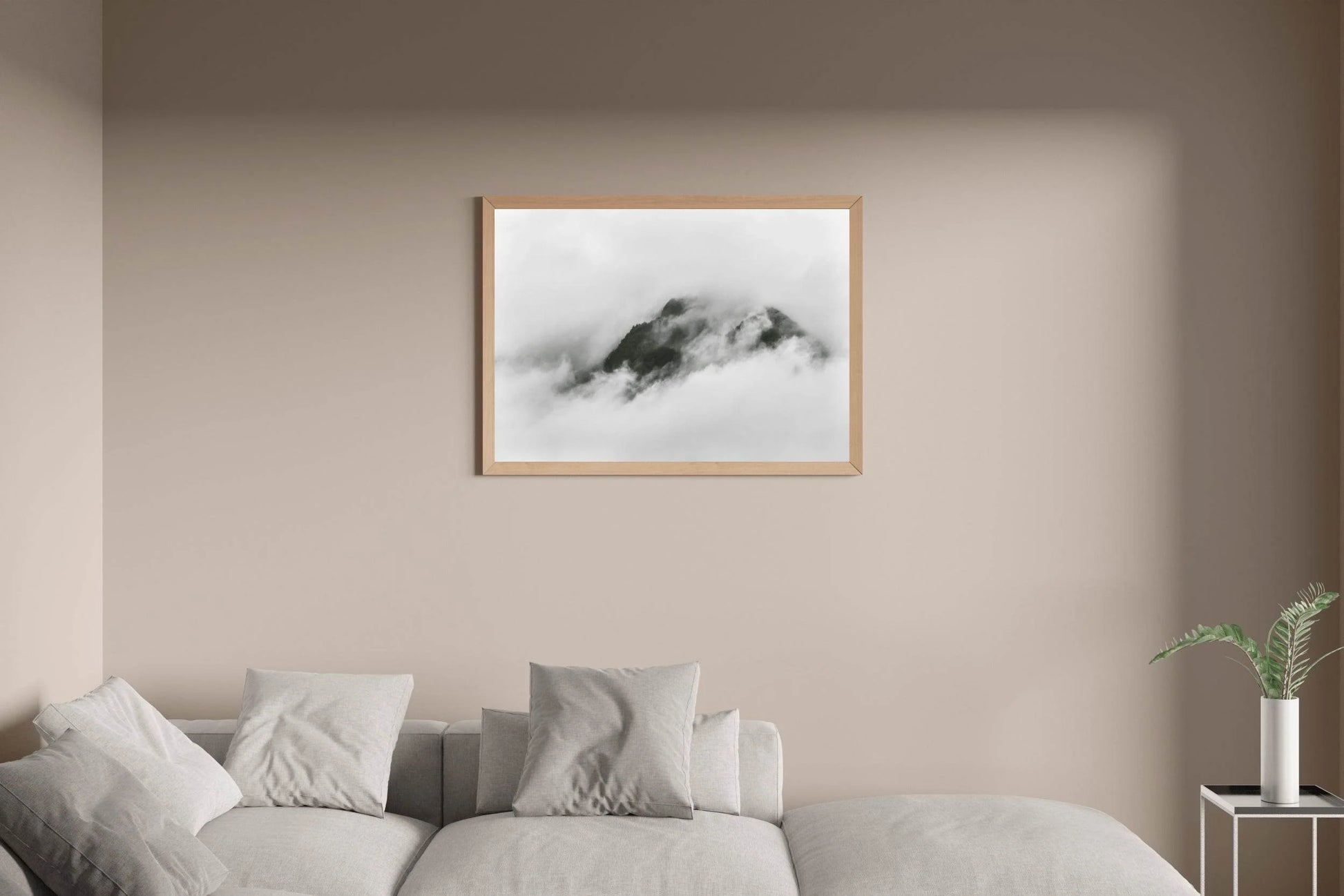 Misty Mountain Black & White Wall Art - beink online art store