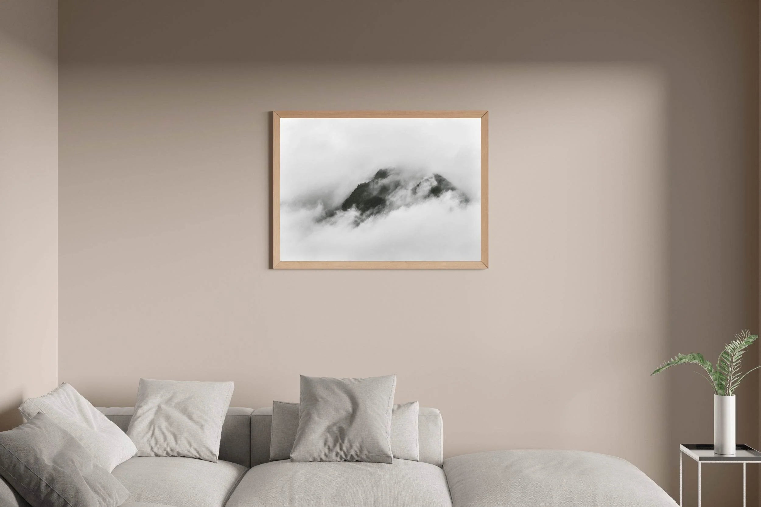 Misty Mountain Black & White Wall Art - beink online art store