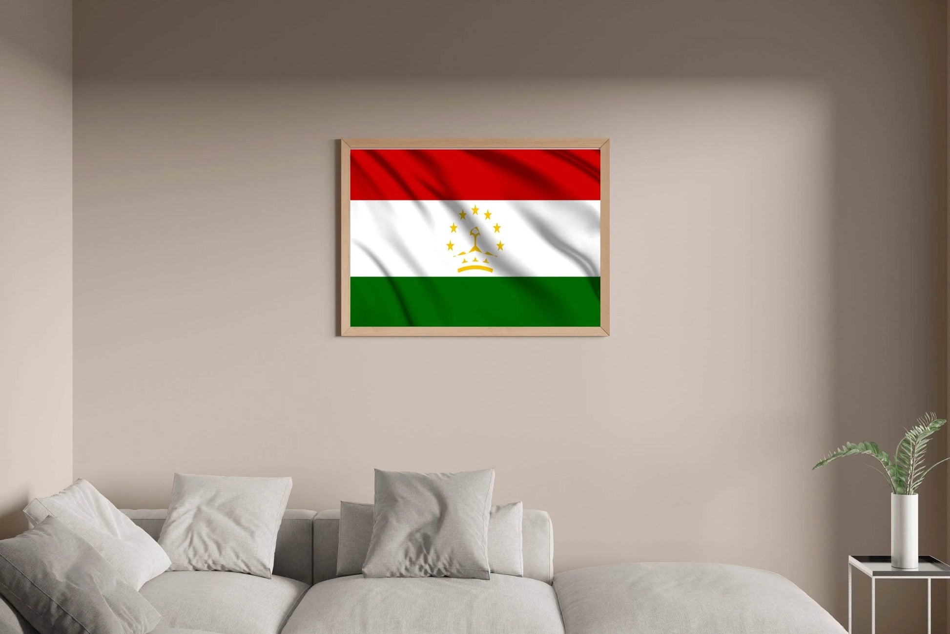 Tajikistan National Flag Wall Art - beink online art store