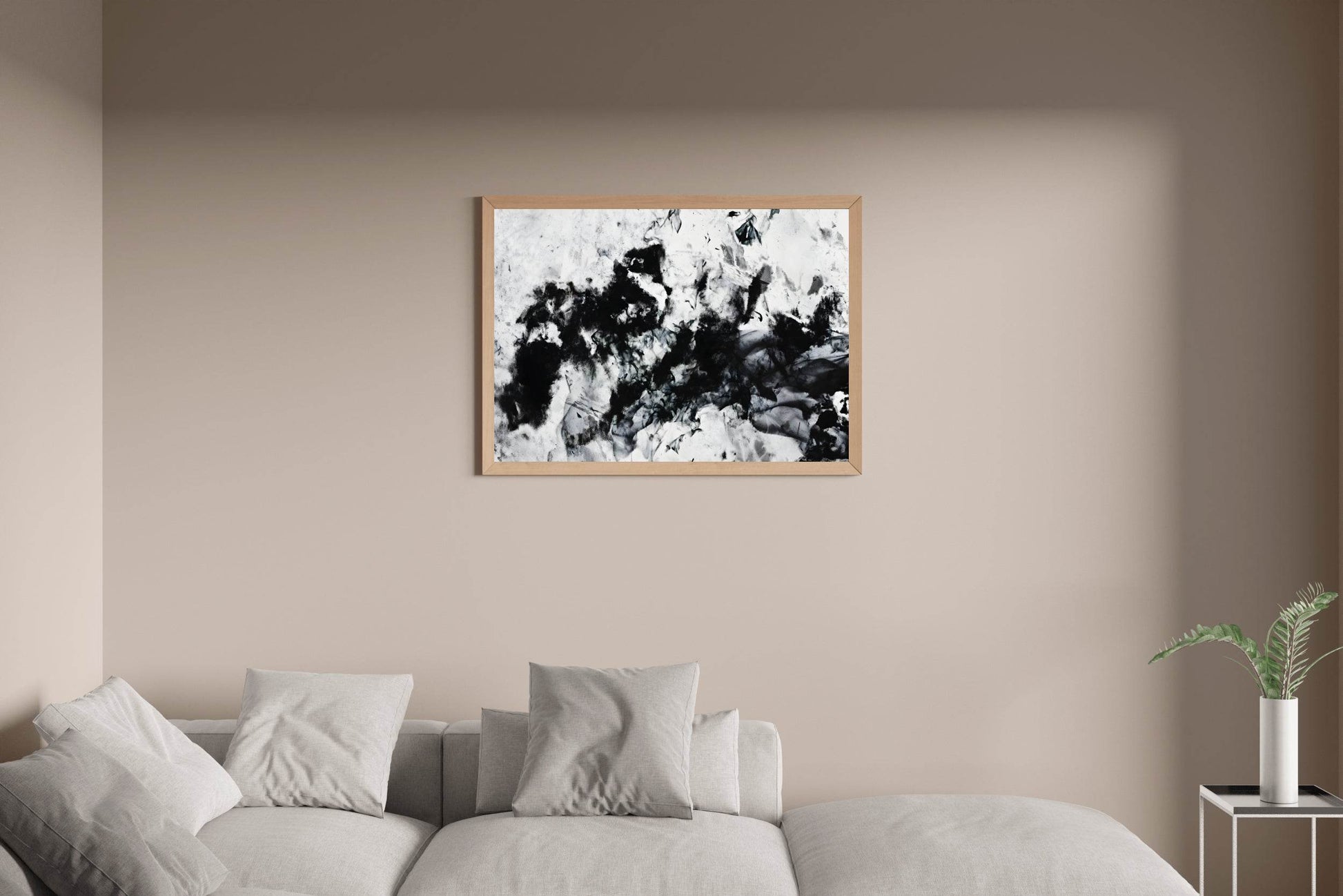 Black and White Ink Blots Wall Art - beink online art store