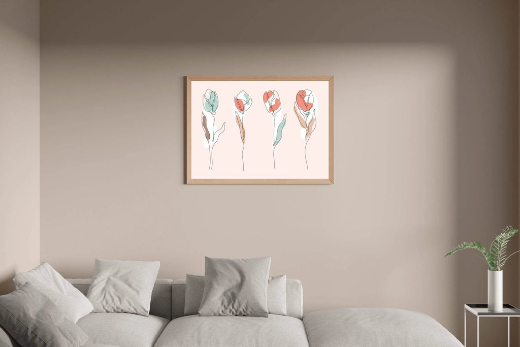 Bouquet of Miniature Roses Wall Art - beink online art store
