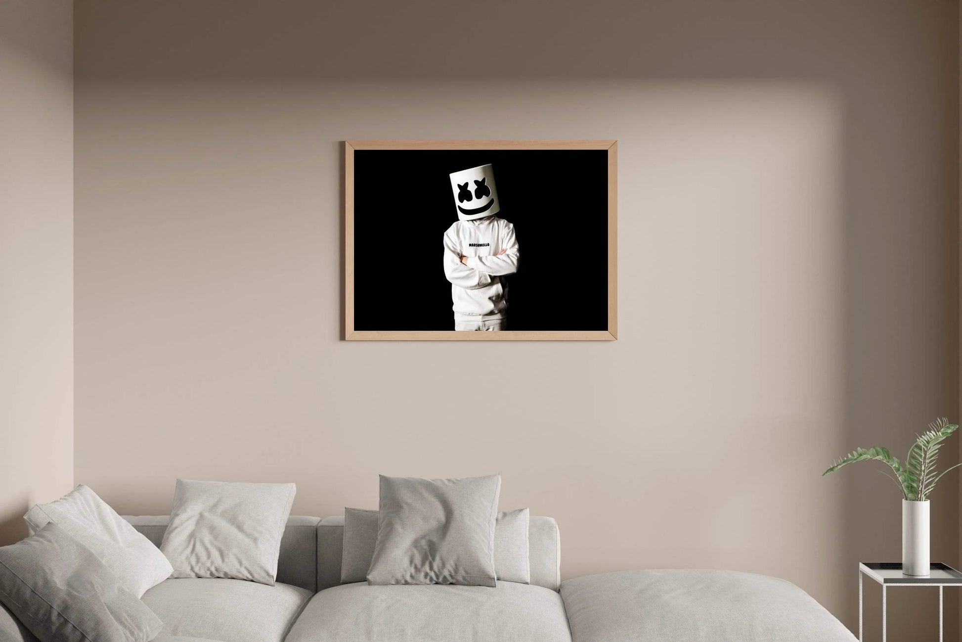 Marshmello Black & White Wall Art - beink online art store
