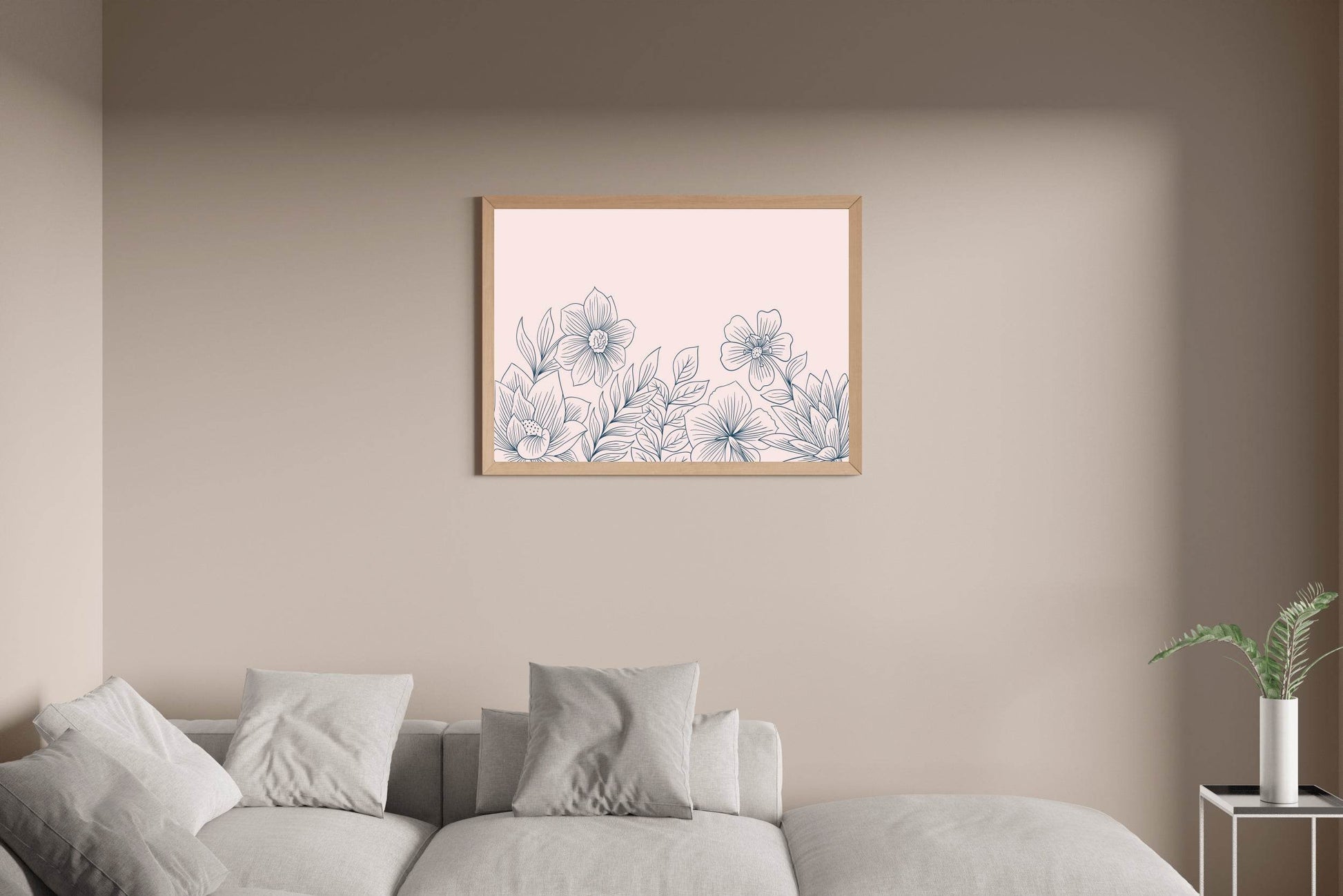 Gypsophila Flower Branch Wall Art - beink online art store