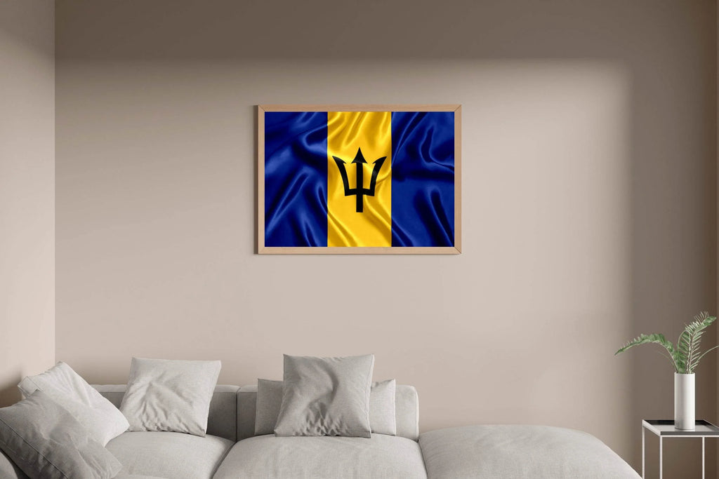 Barbados National Flag Wall Art - beink online art store