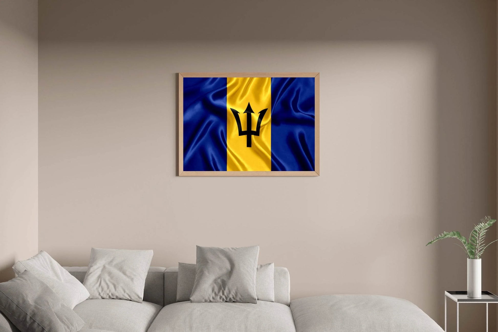 Barbados National Flag Wall Art - beink online art store