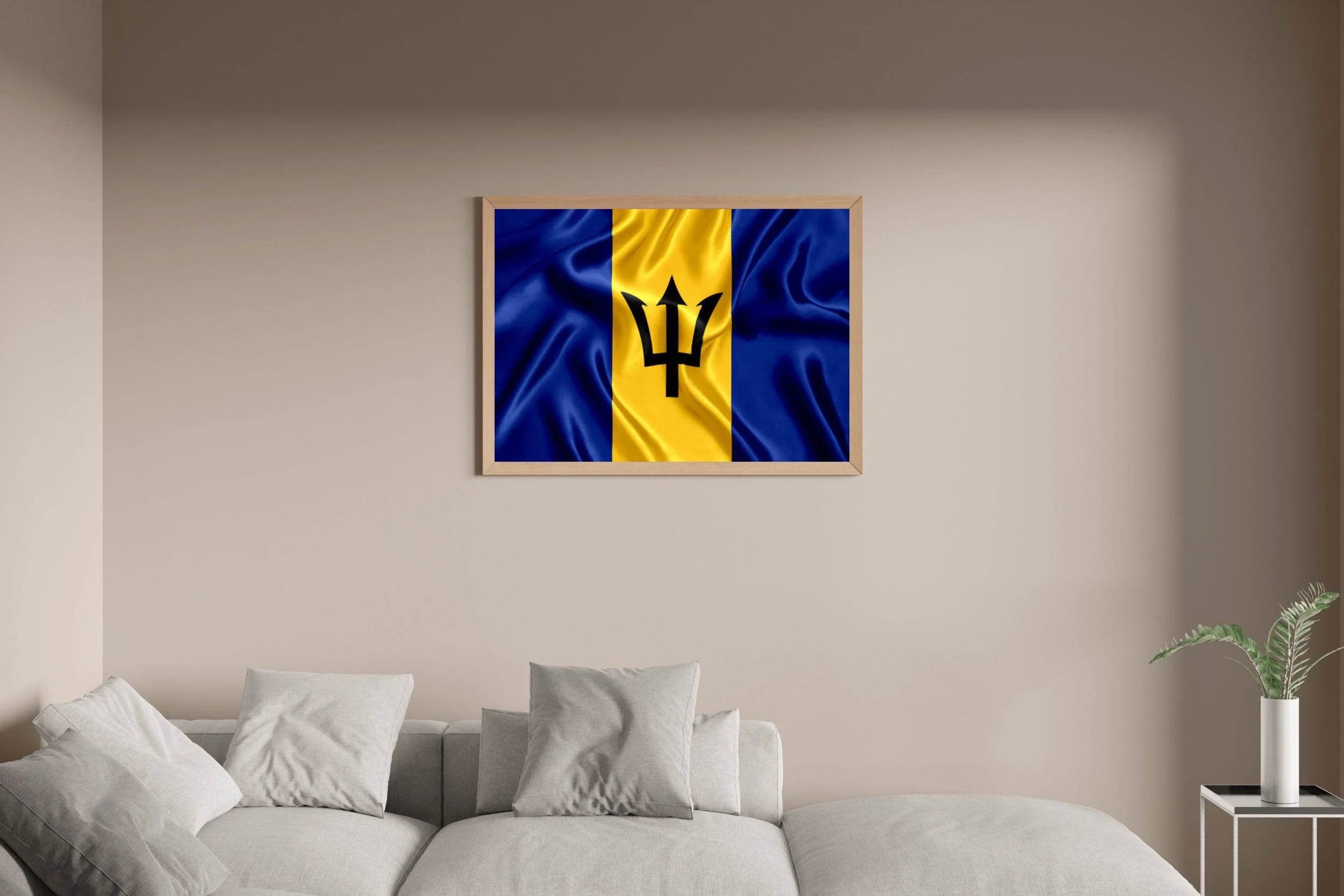 Barbados National Flag Wall Art - beink online art store