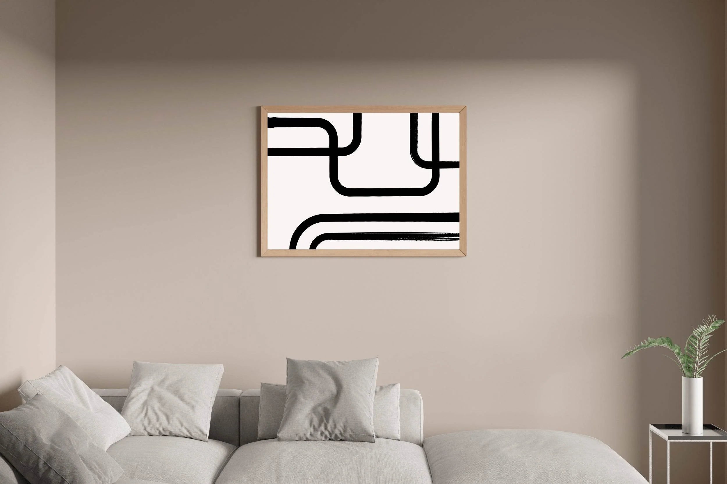 Intersecting Paths Modern Wall Art - beink online art store