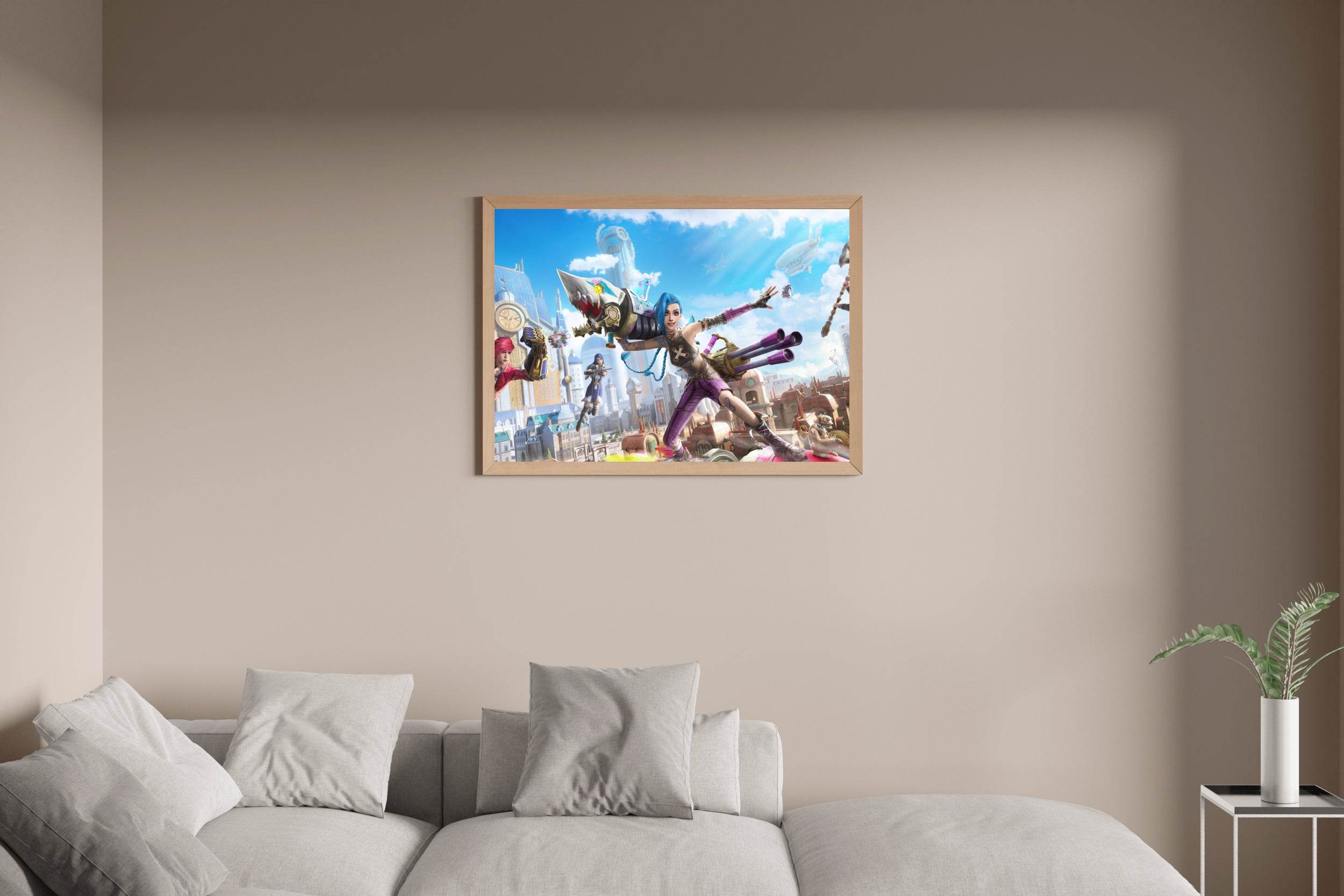 PUBG Jinx Arcane Gaming Wall Art - beink online art store