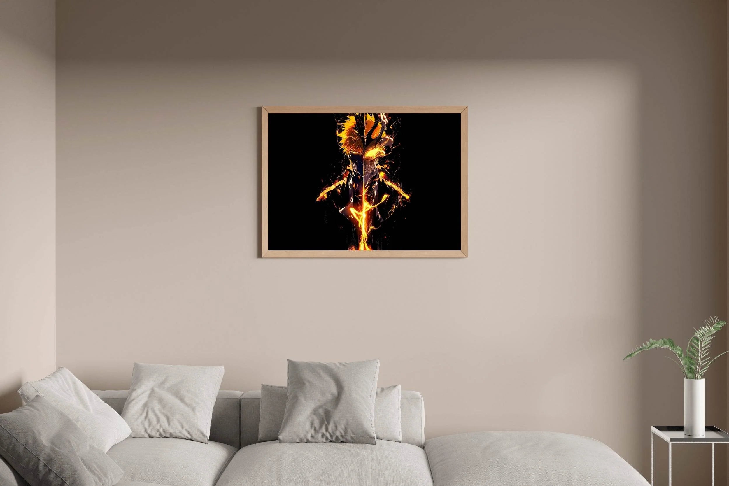Ichigo Kurosaki Hollow Mask Anime Wall Art - beink online art store