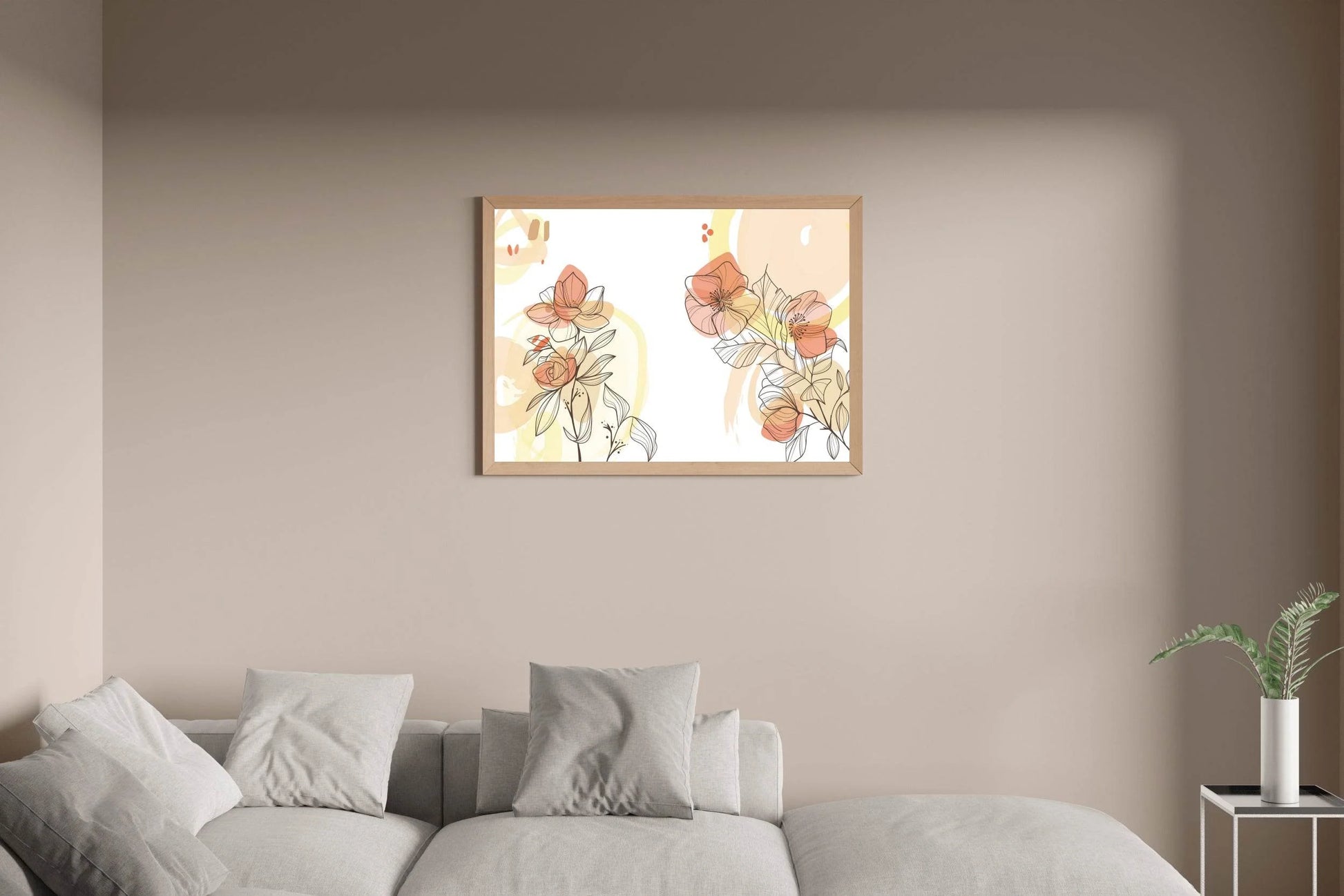 Agrostemma Bouquet Wall Art - beink online art store