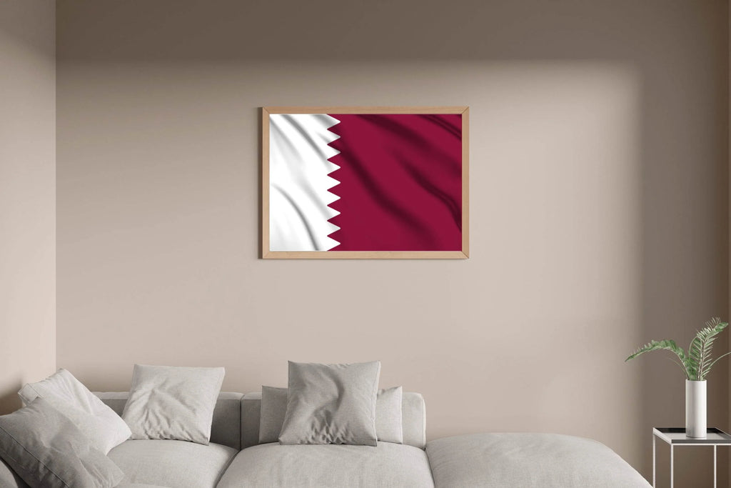 Qatar National Flag Wall Art - beink online art store