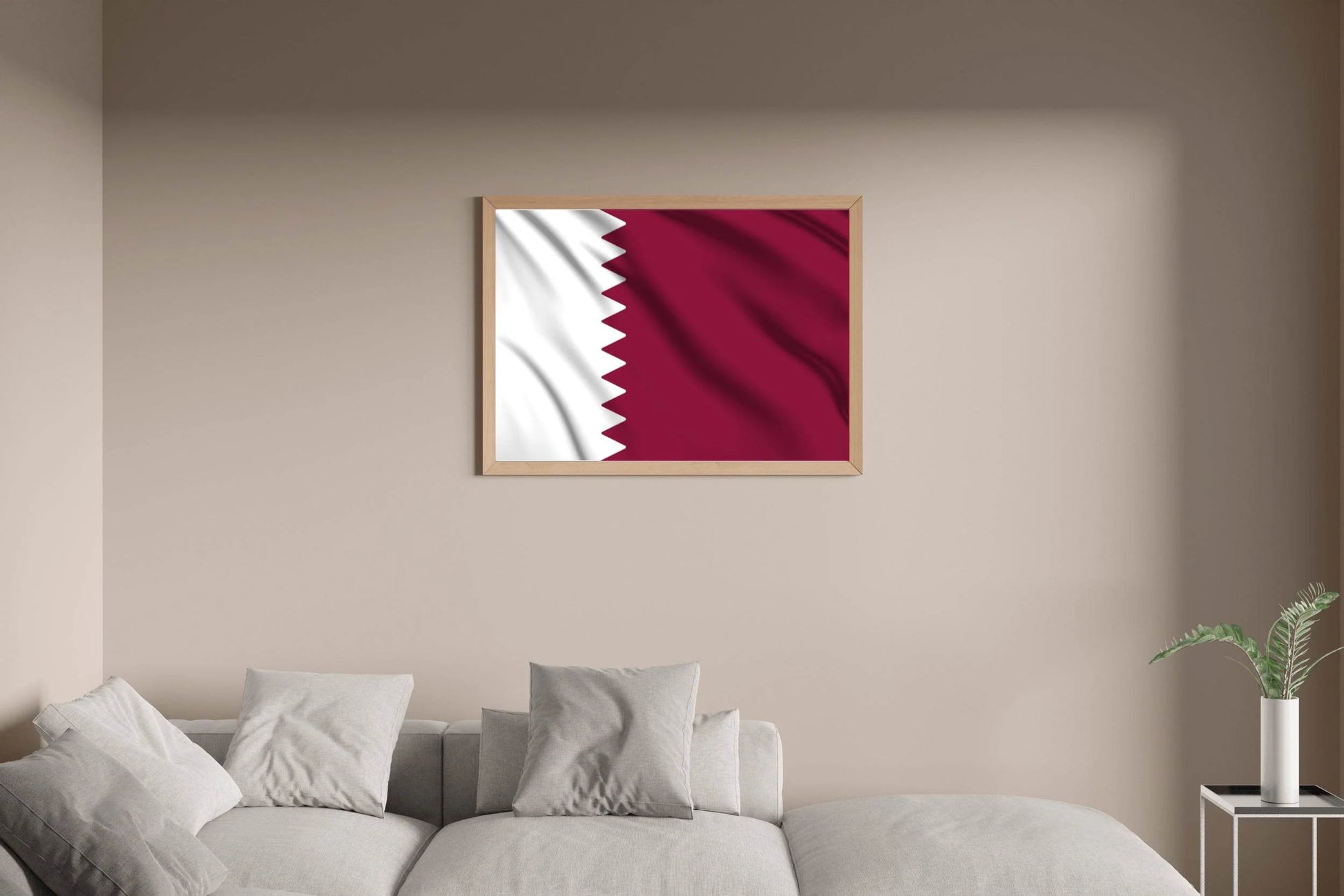 Qatar National Flag Wall Art - beink online art store