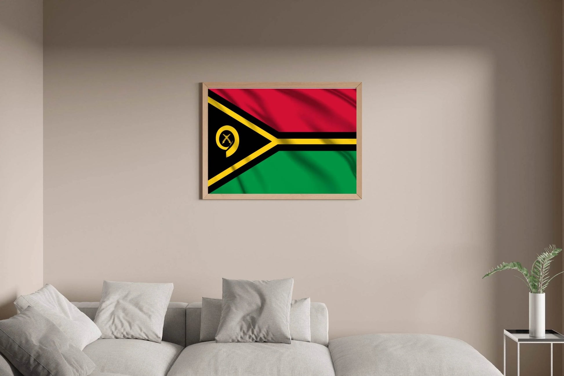 Vanuatu National Flag Wall Art - beink online art store