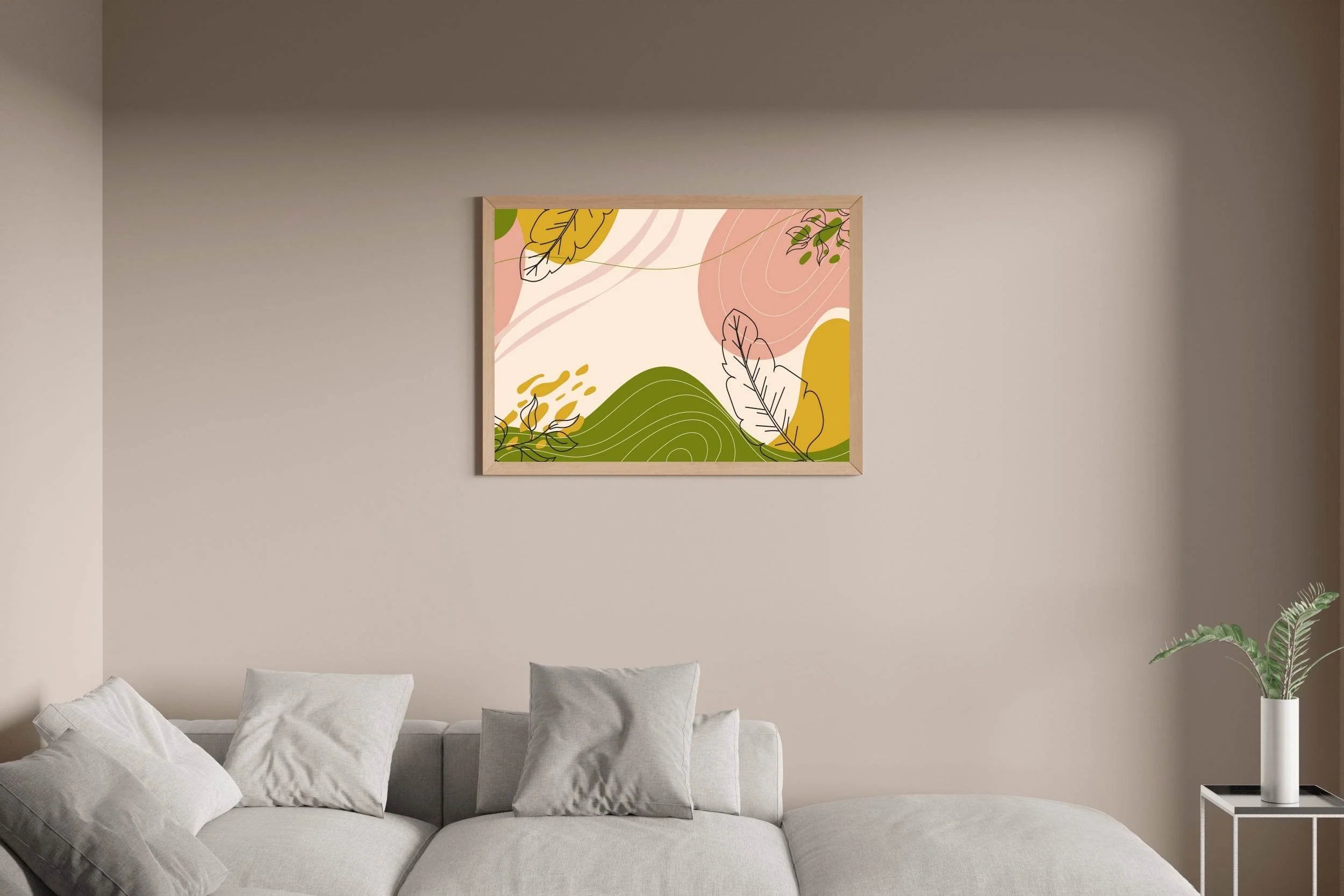 Different linear leaves Wall Art - beink online art store