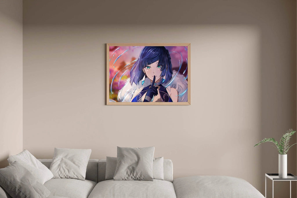 Yelan Genshin Impact Anima Gaming Wall Art - beink online art store