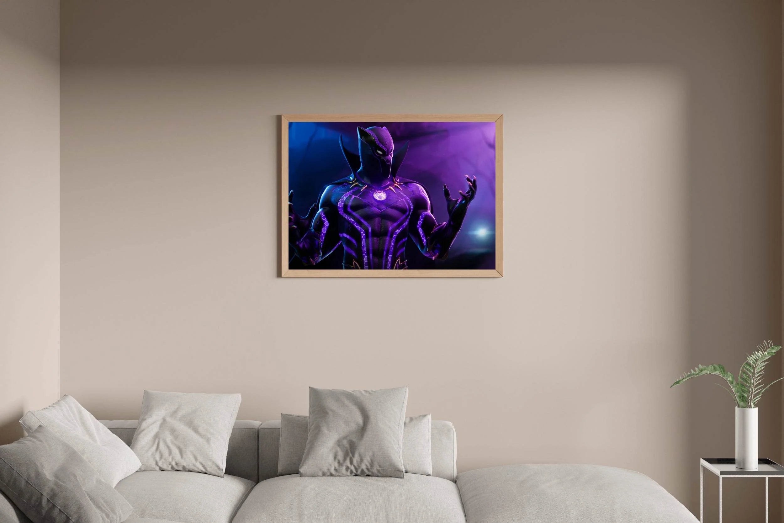 Black Panter Gaming Wall Art - beink online art store