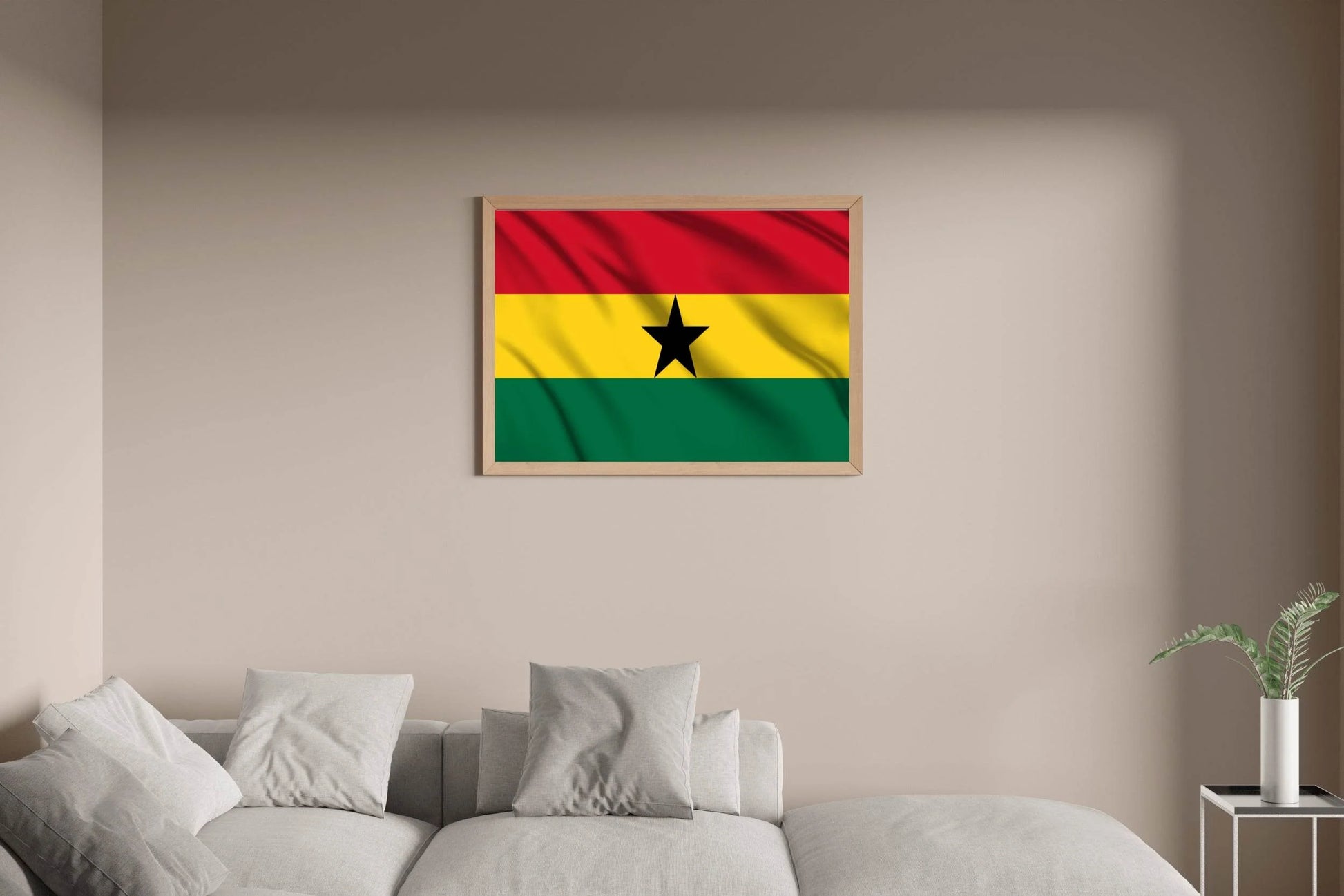 Ghana National Flag Wall Art - beink online art store