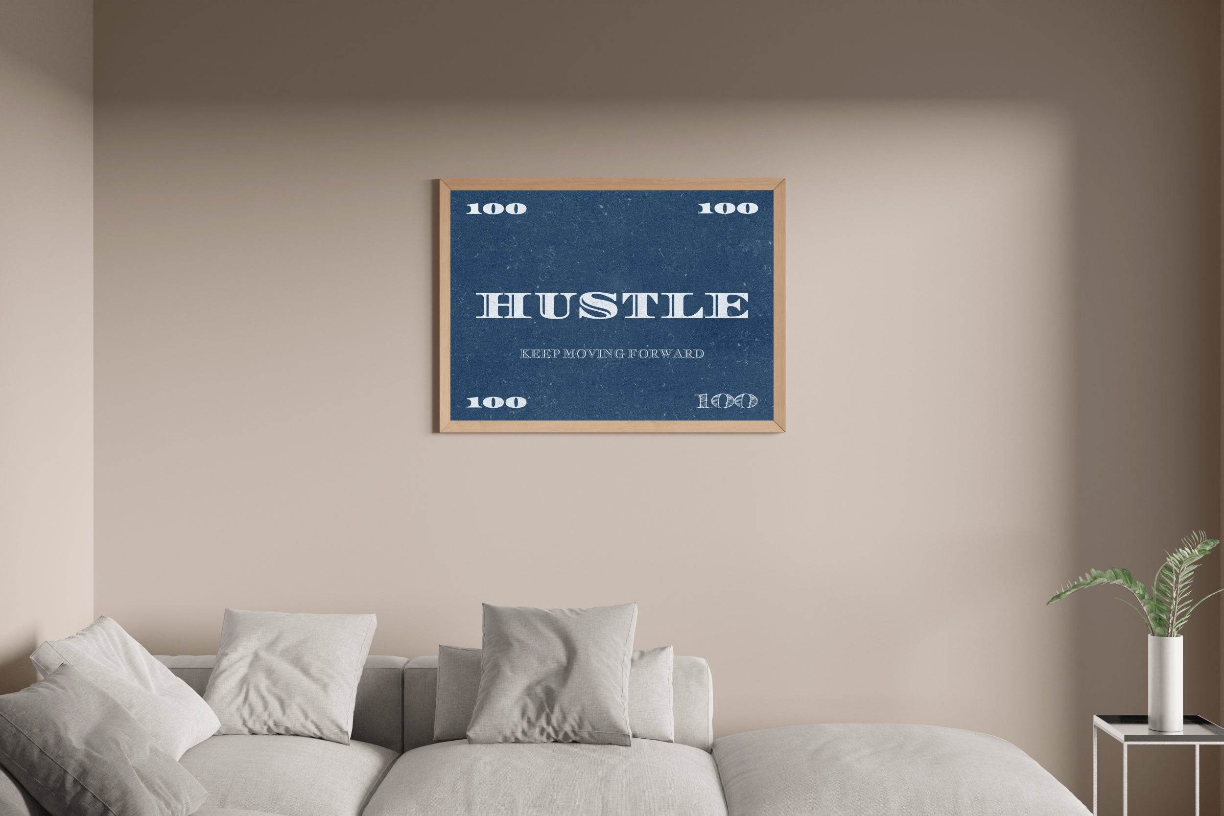 Hustle Motivational Wall Art - beink online art store