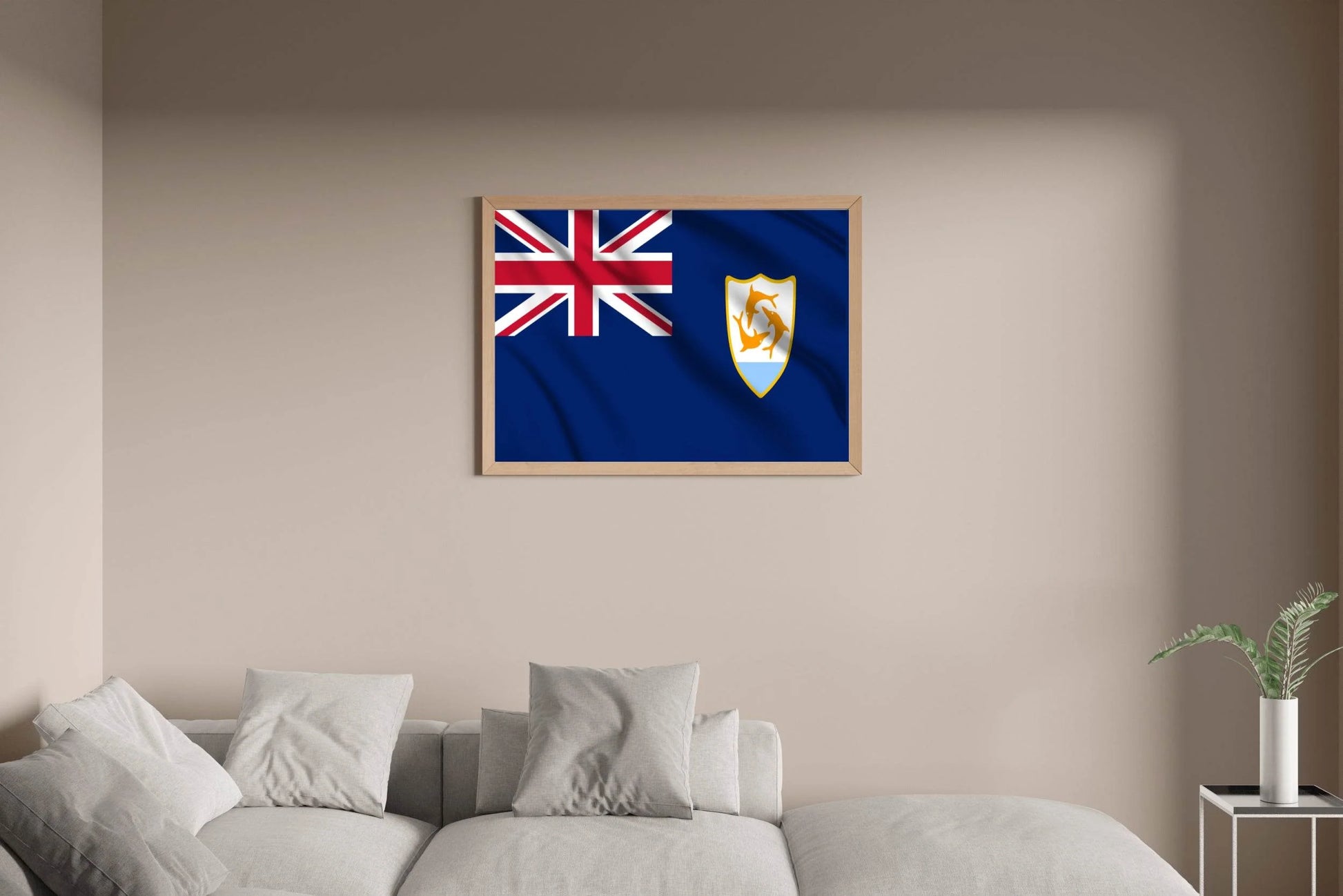 Anguilla National Flag Wall Art - beink online art store