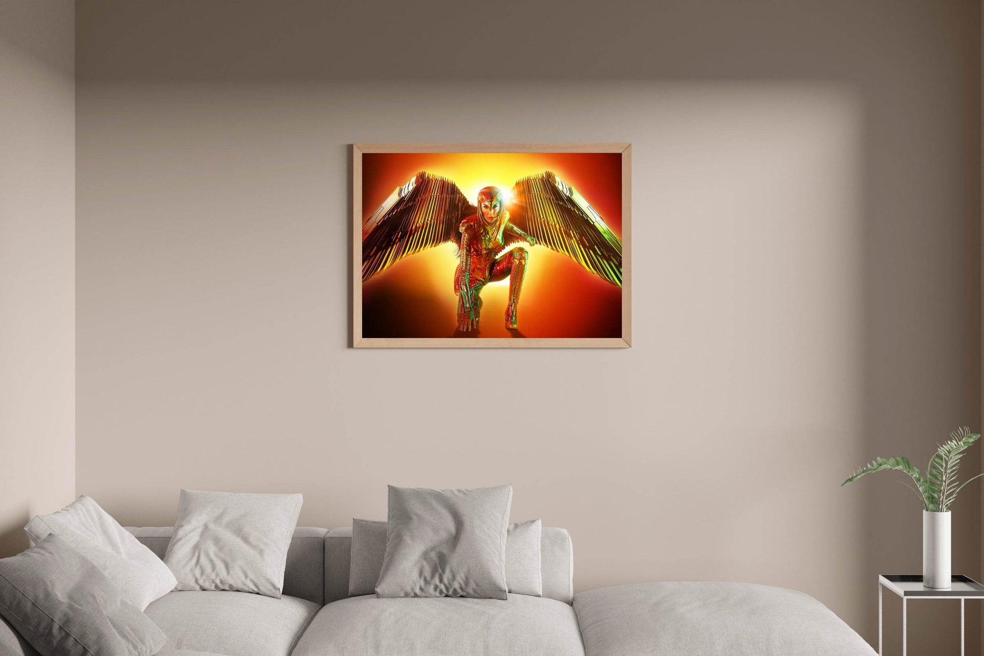Wonder Woman 1984 with Golden Wings Wall Art - beink online art store