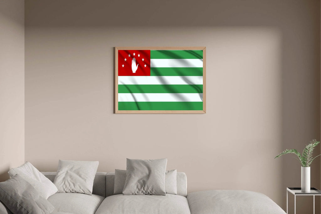 Abkhazia National Flag Wall Art - beink online art store
