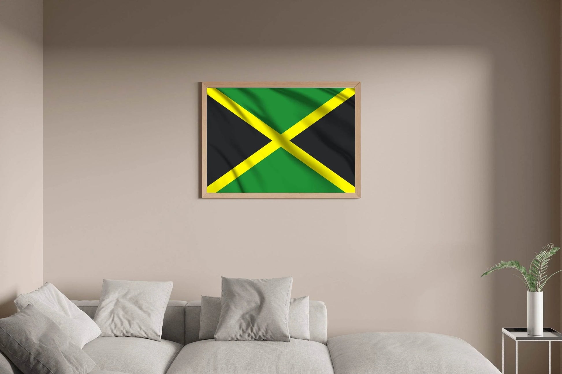 Jamaica National Flag Wall Art - beink online art store