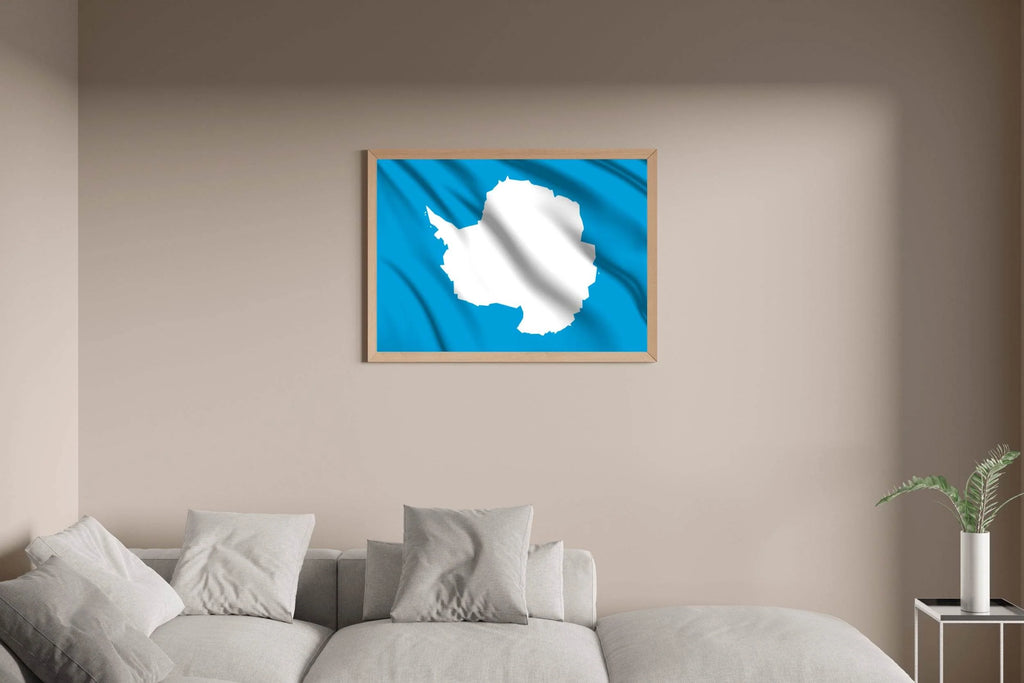 Antarctica National Flag Wall Art - beink online art store