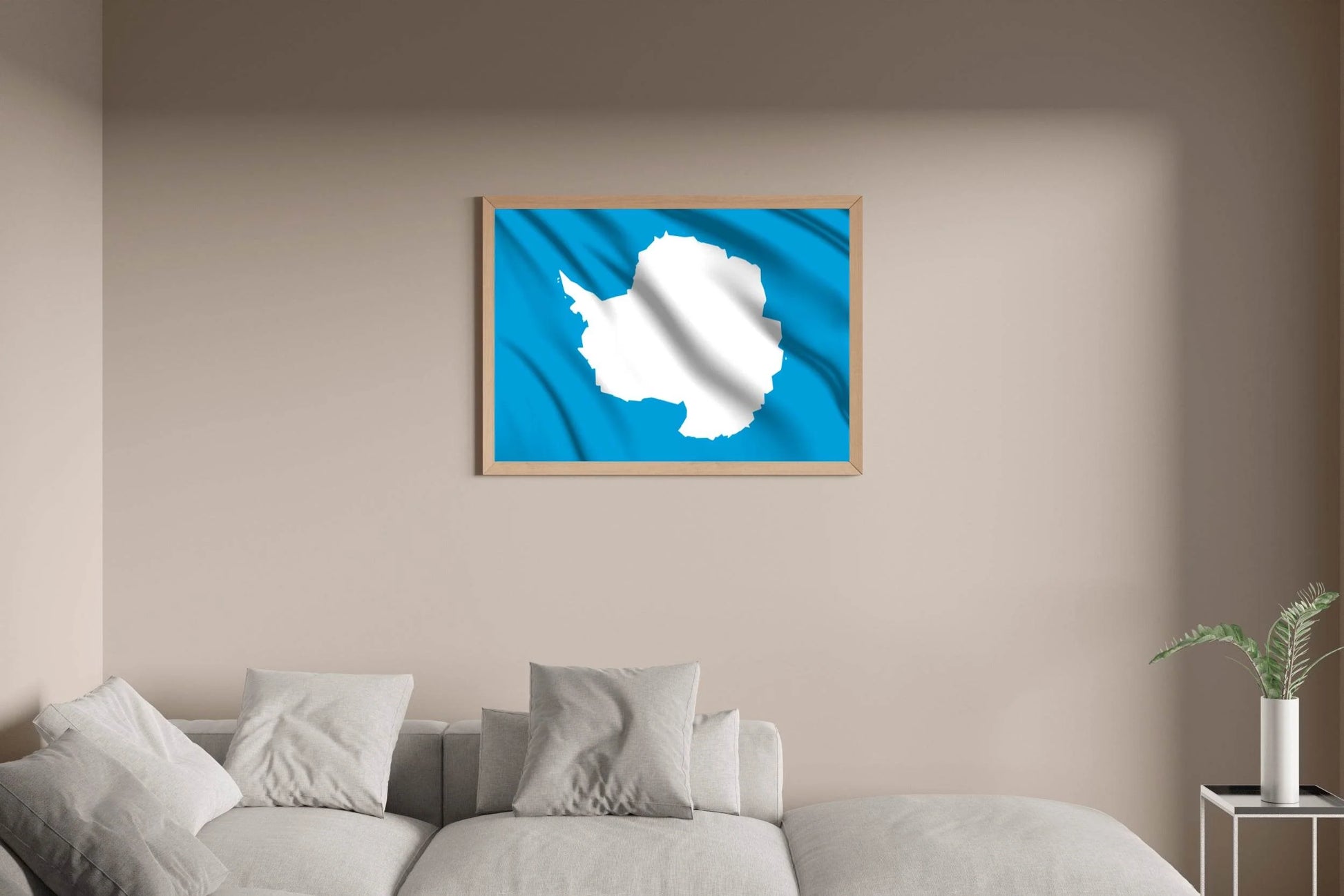 Antarctica National Flag Wall Art - beink online art store