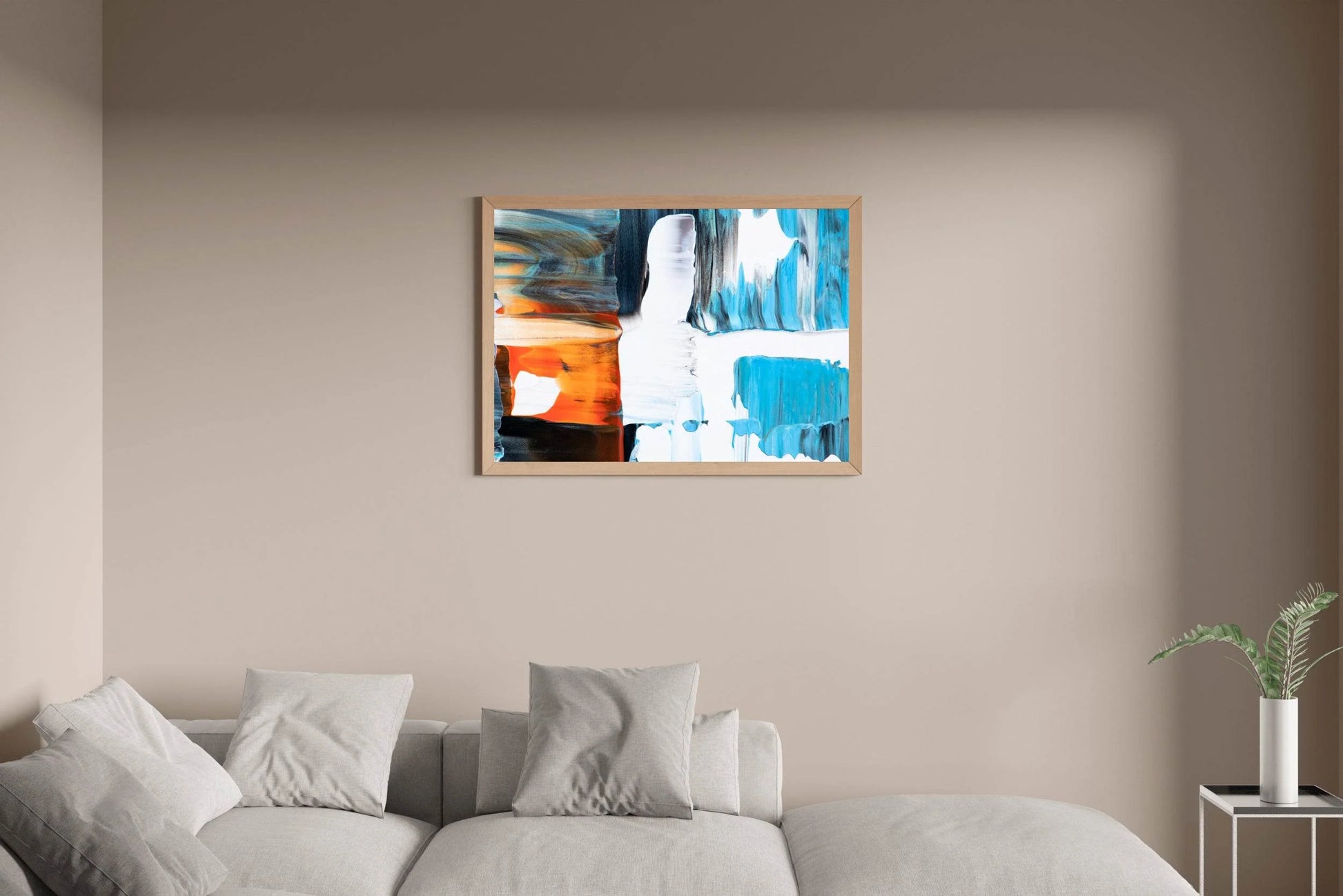 Mixed Acrylic Paint Abstract Wall Art - beink online art store